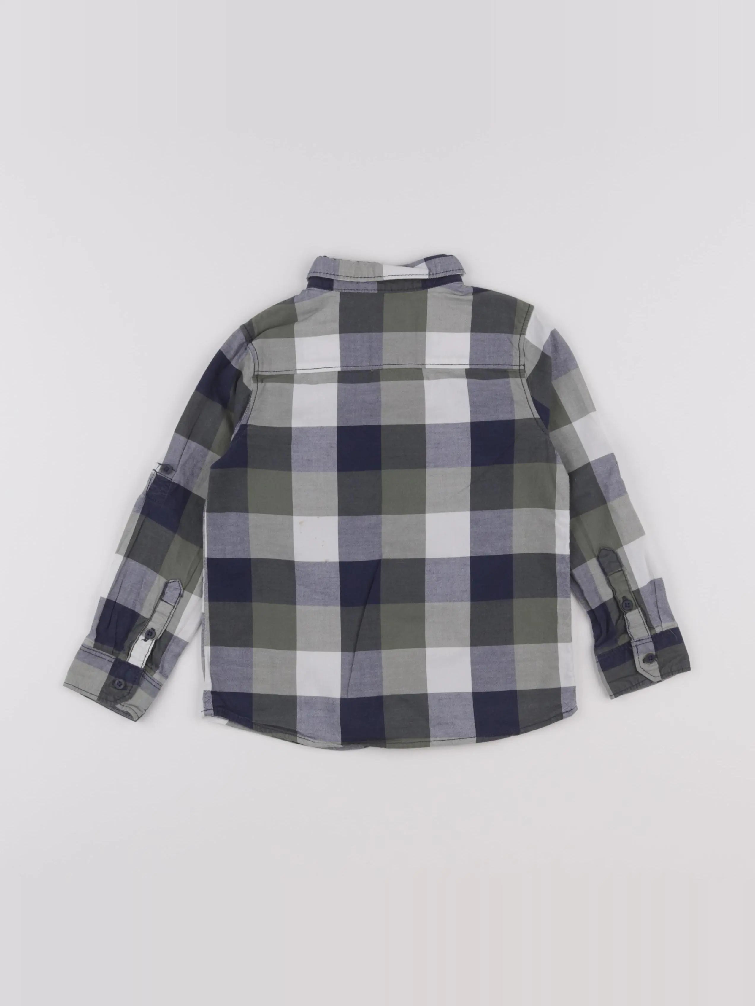 Okaidi - chemise bleu, vert - 3 ans