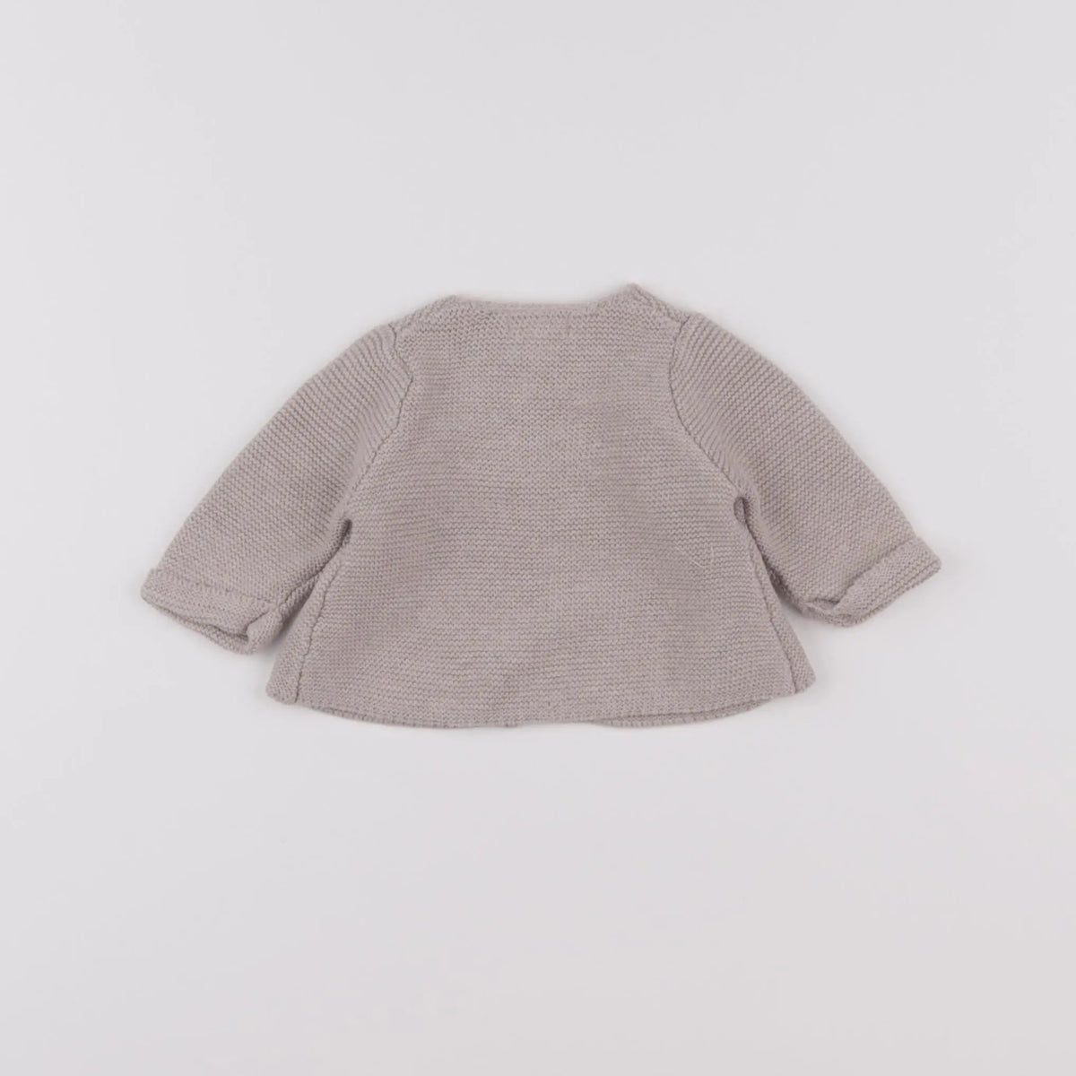 Vertbaudet - gilet taupe - 6 mois