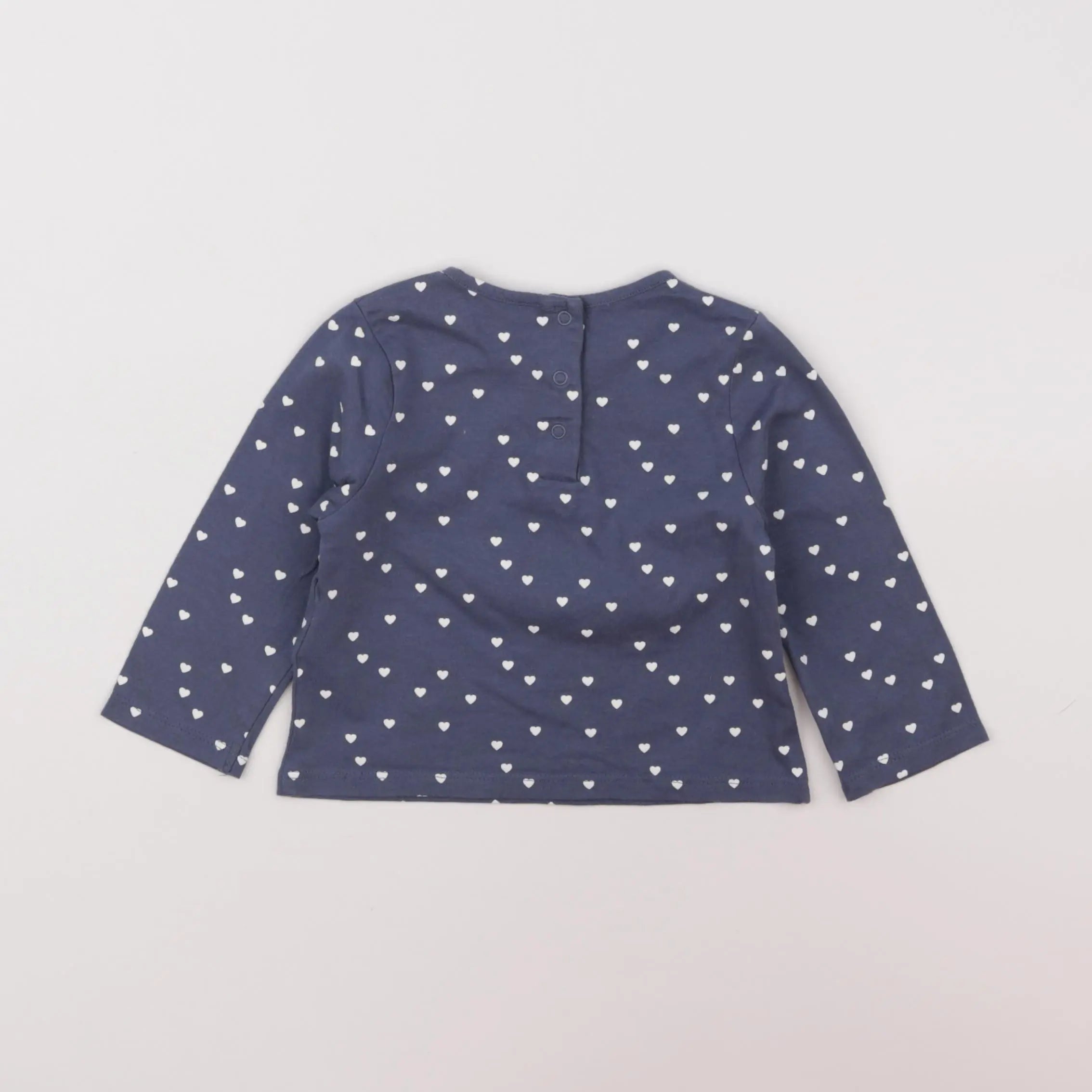 Vertbaudet - tee-shirt bleu - 12 mois