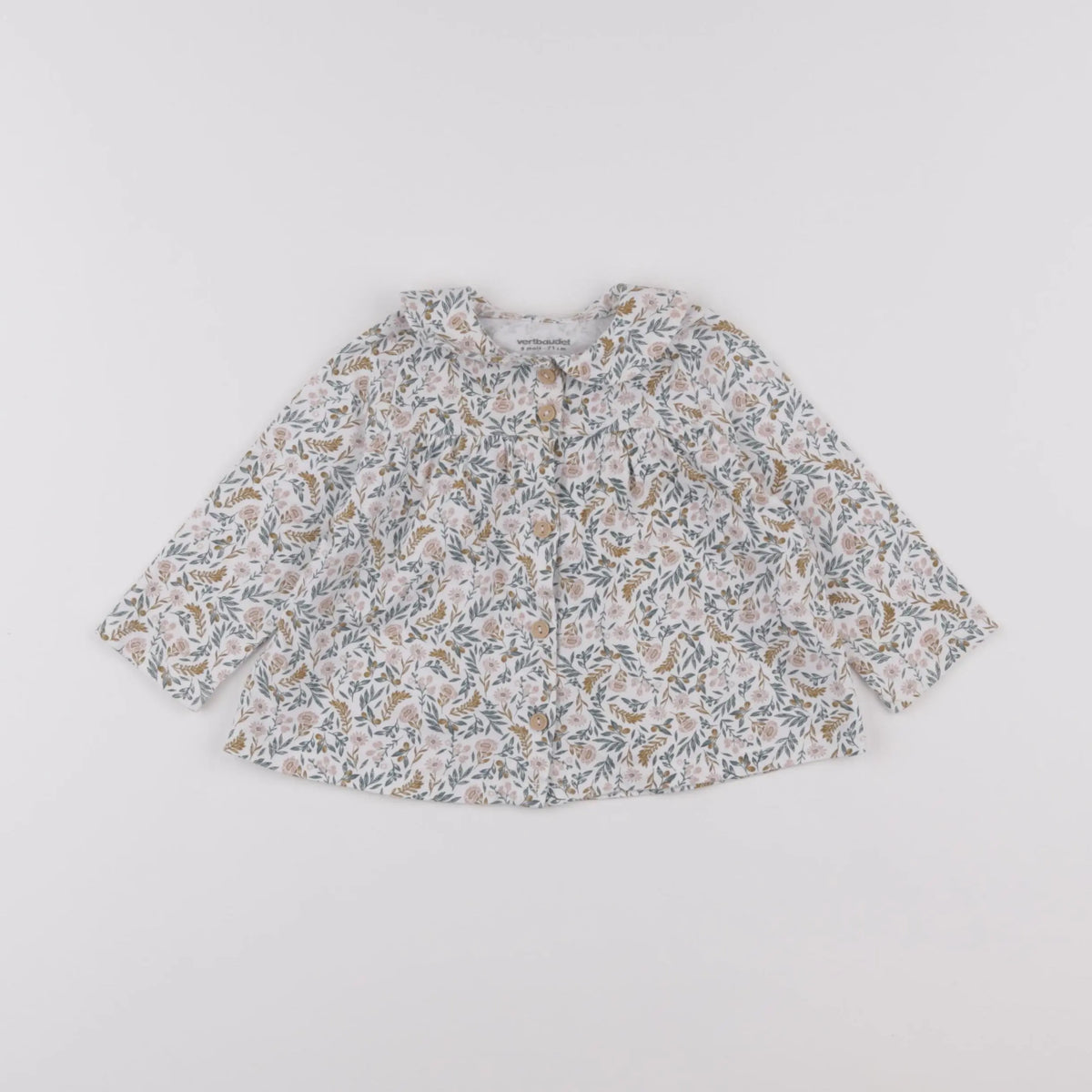 Vertbaudet - blouse multicolore - 9 mois