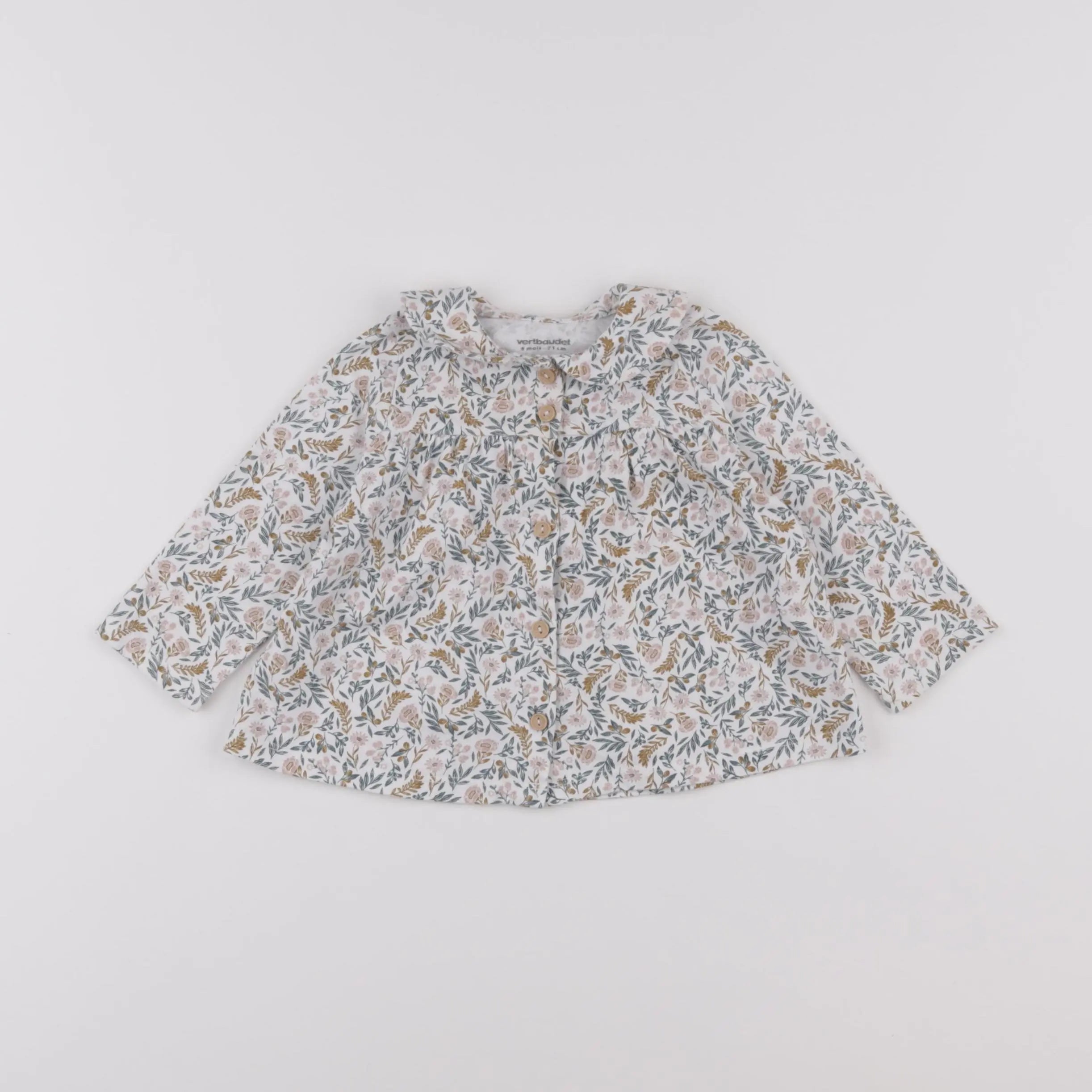 Vertbaudet - blouse multicolore - 9 mois