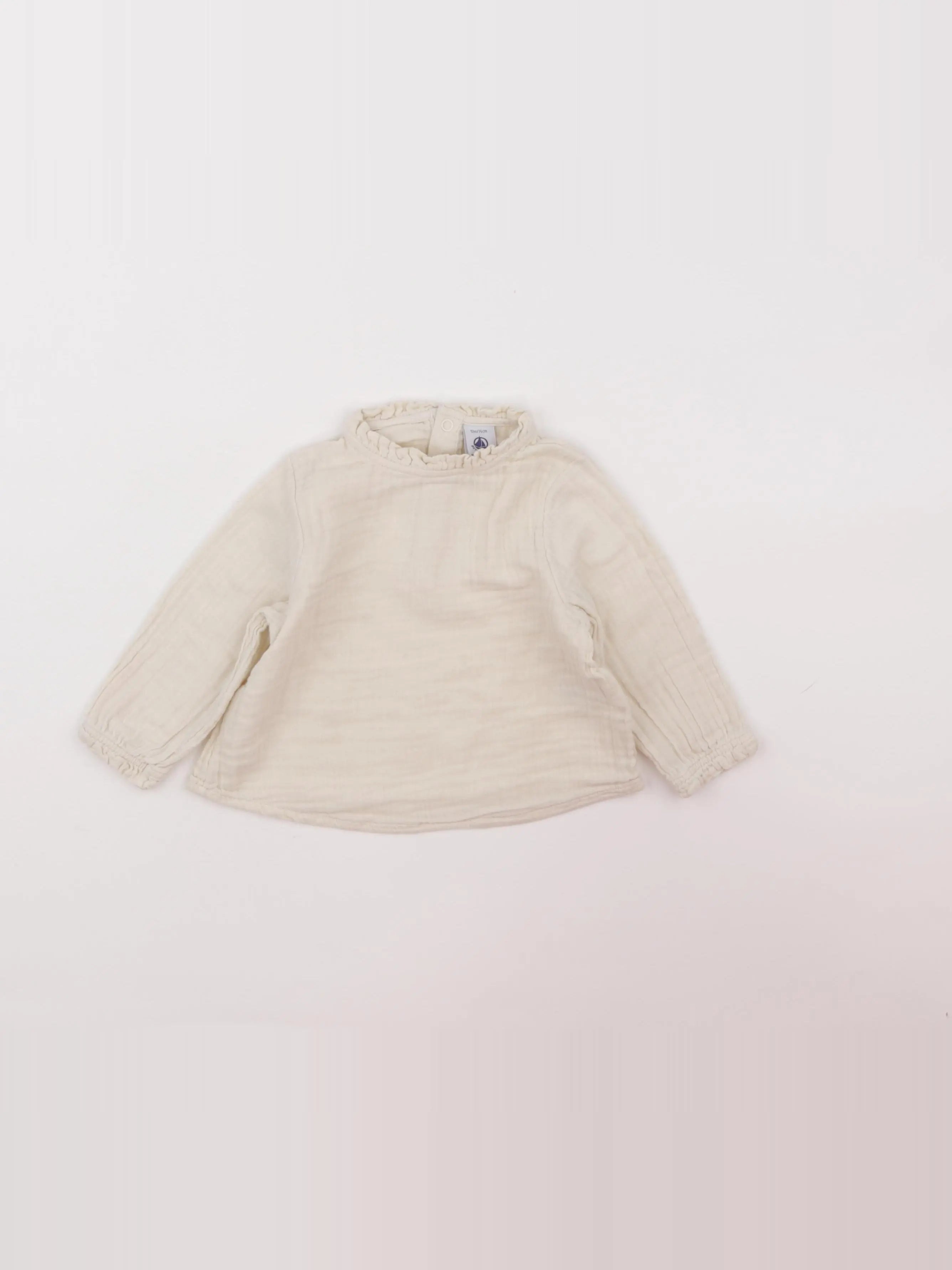 Petit Bateau - blouse beige - 12 mois