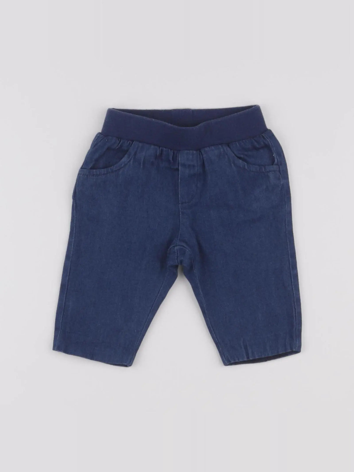 Jacadi - pantalon doublé bleu - 6 mois