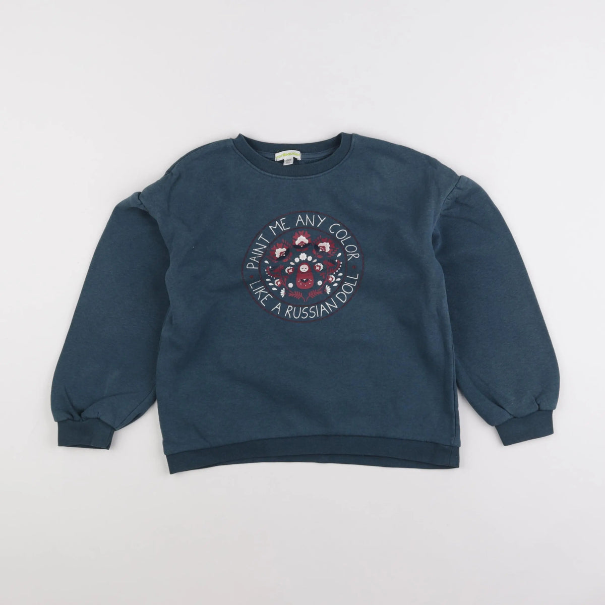 Vertbaudet - sweat bleu - 8 ans