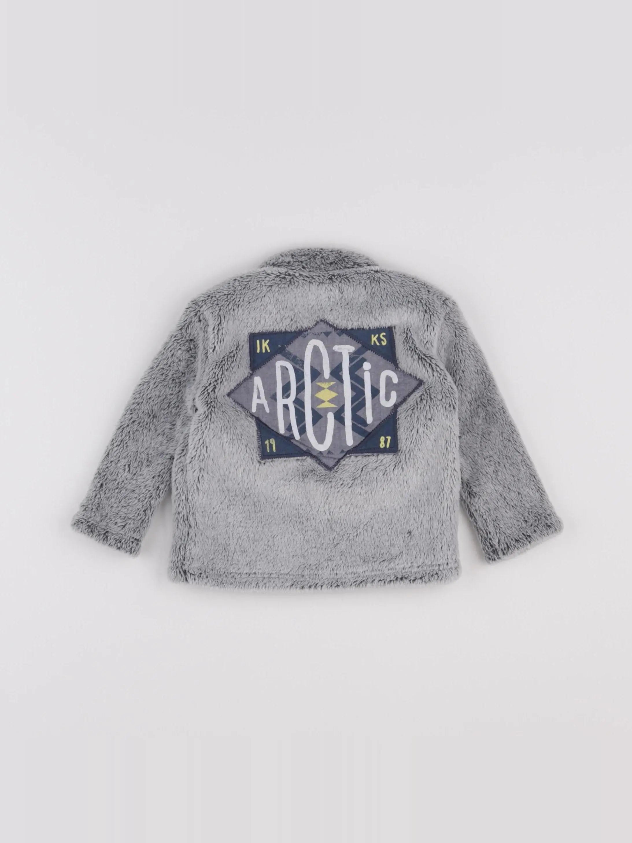 IKKS - sweat imprimé au dos gris - 6 mois