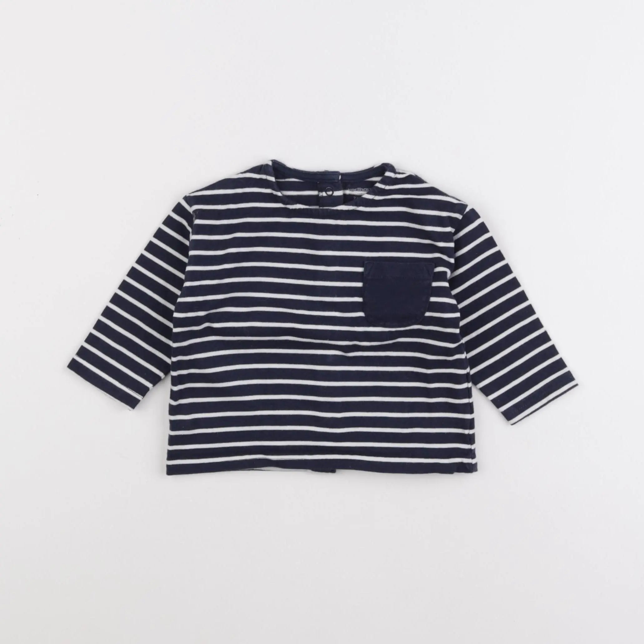 Vertbaudet - tee-shirt bleu - 9 mois
