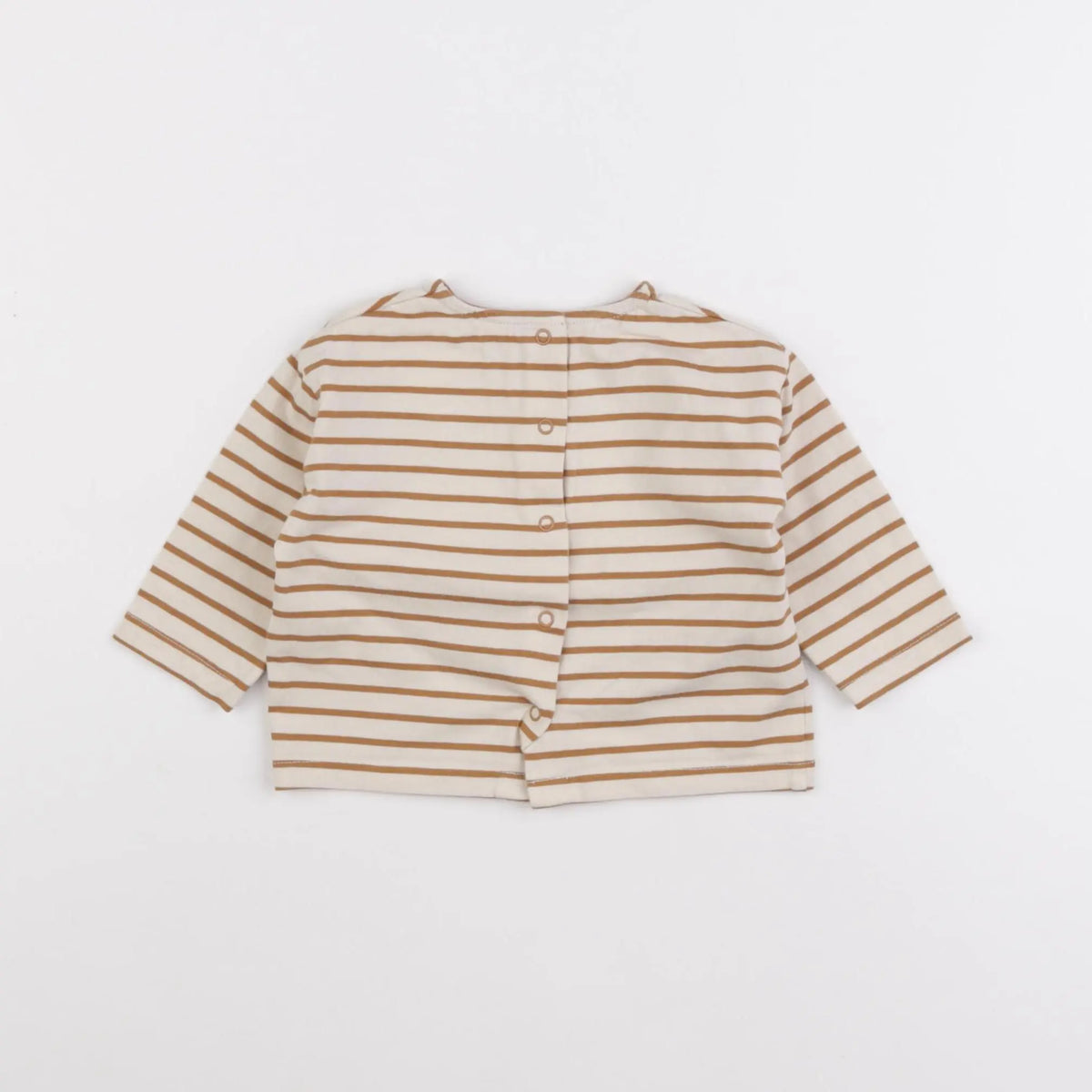 Vertbaudet - tee-shirt marron - 6 mois