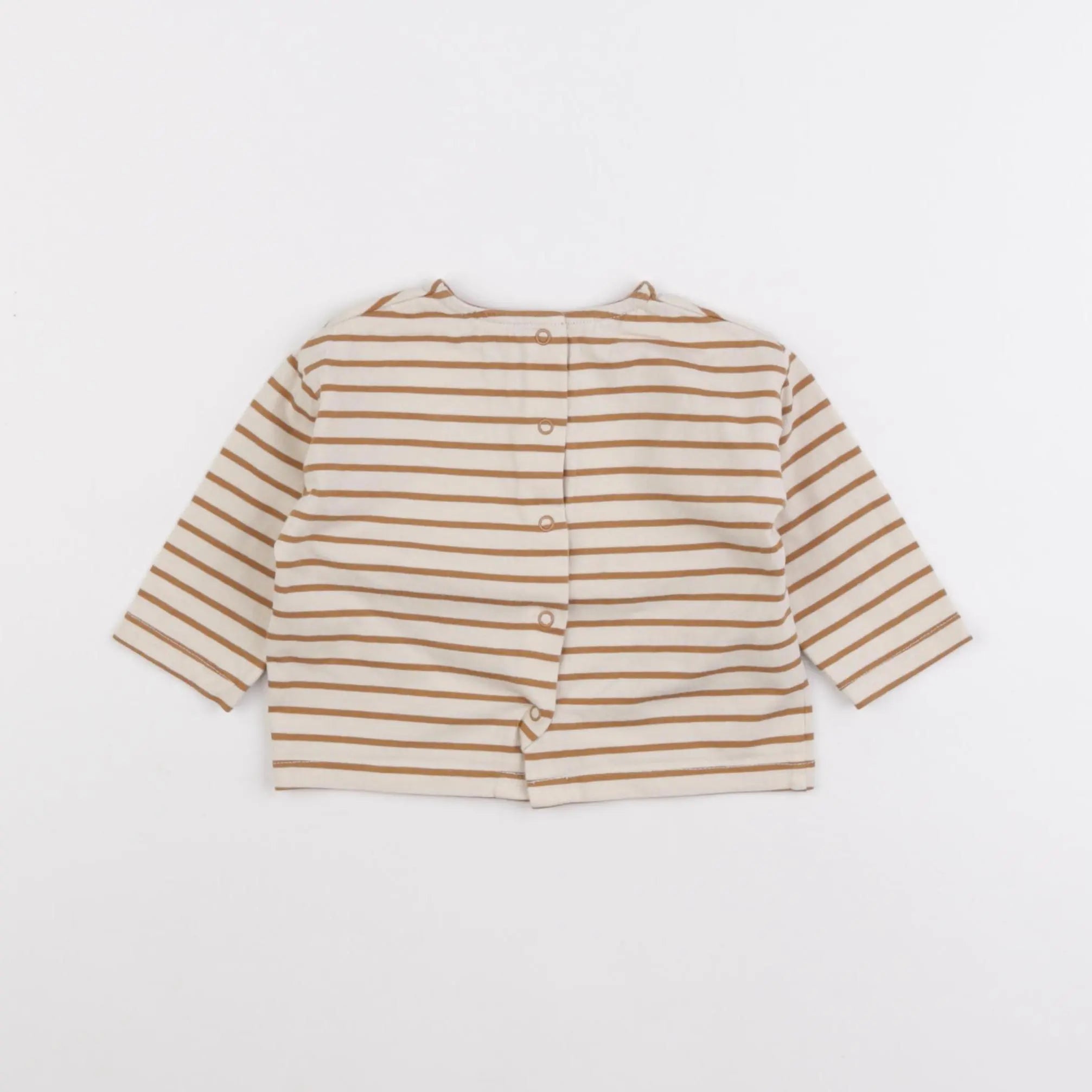 Vertbaudet - tee-shirt marron - 6 mois