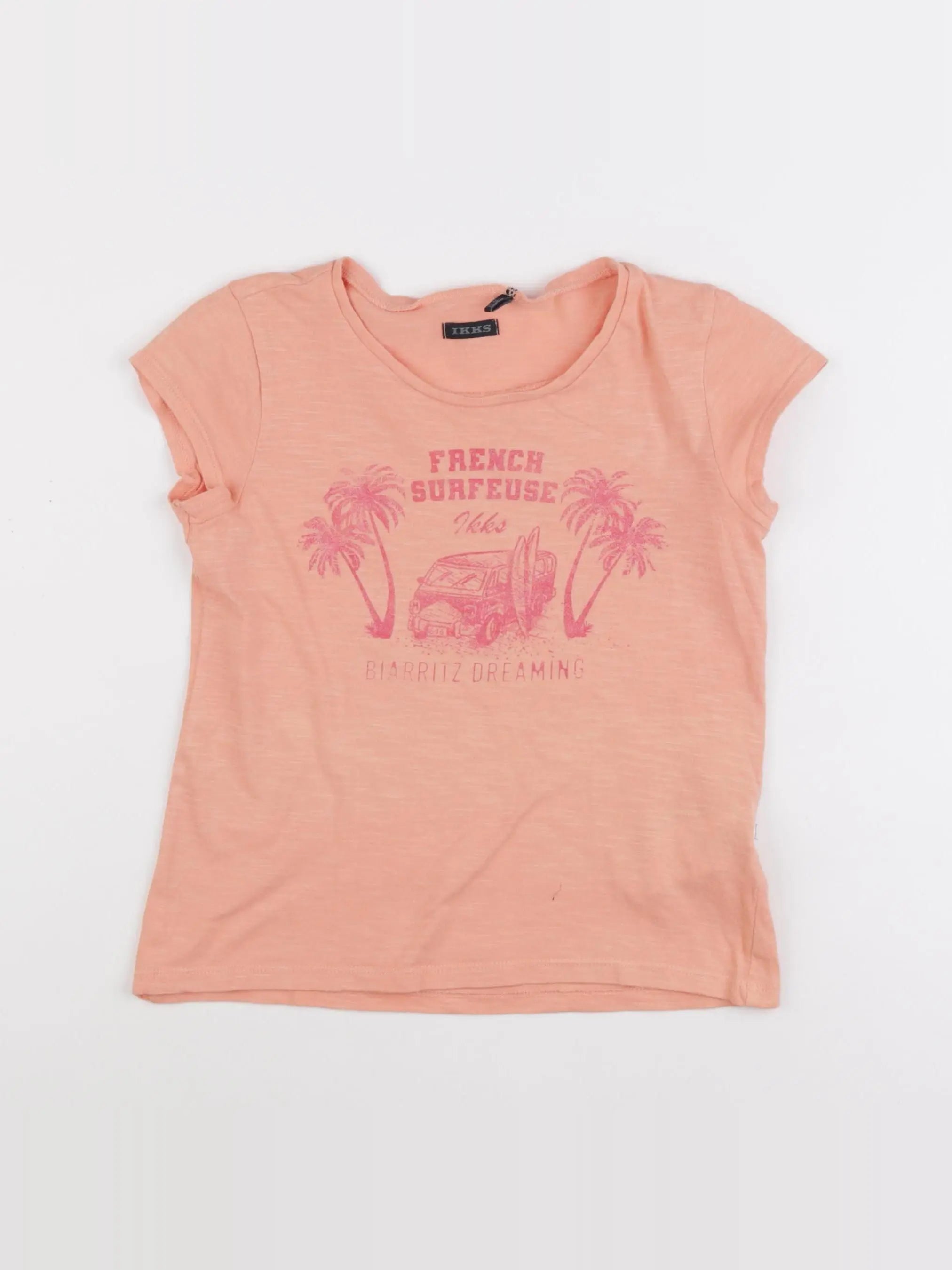 IKKS - tee-shirt orange - 8 ans