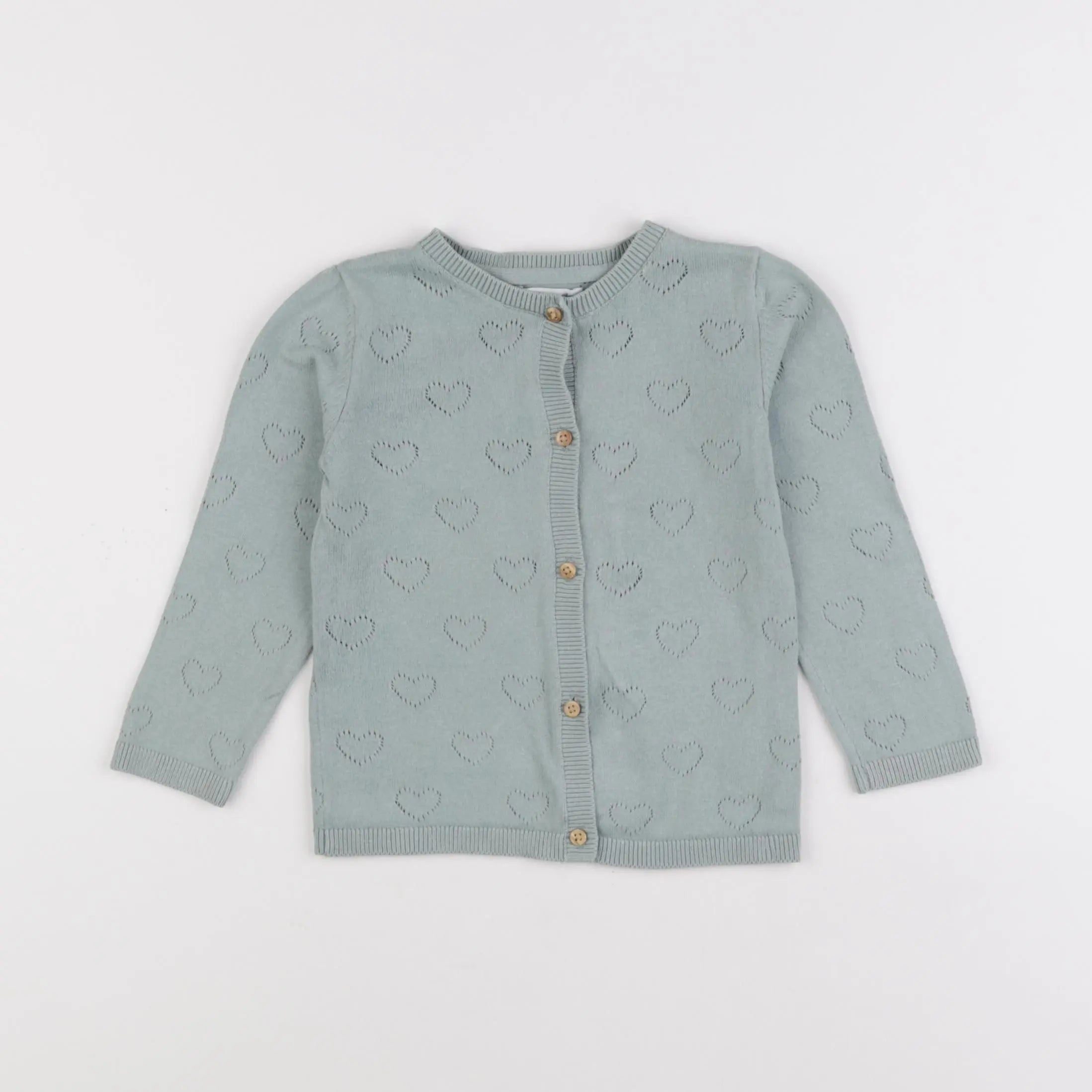 Vertbaudet - gilet vert - 24 mois