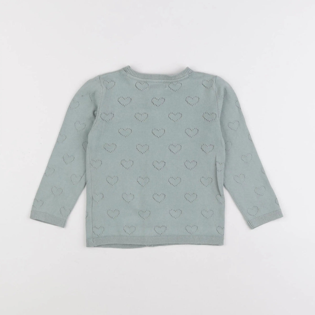 Vertbaudet - gilet vert - 24 mois