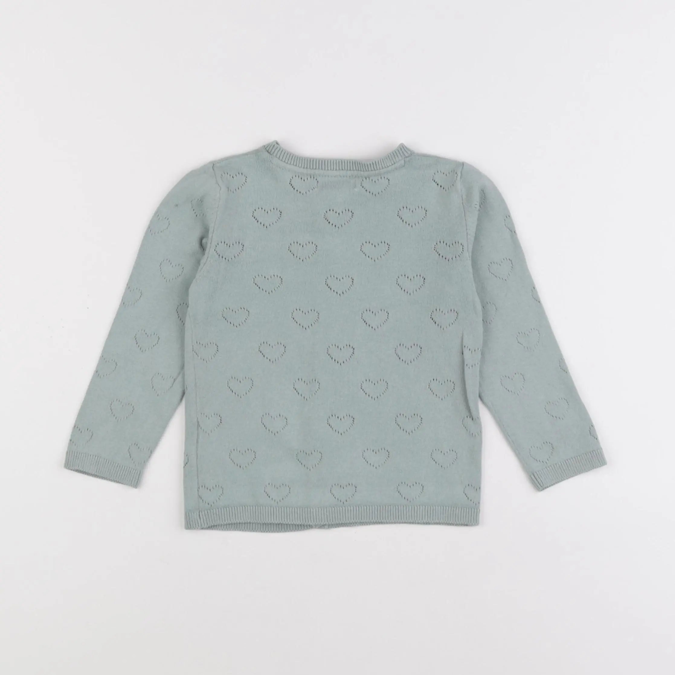 Vertbaudet - gilet vert - 24 mois