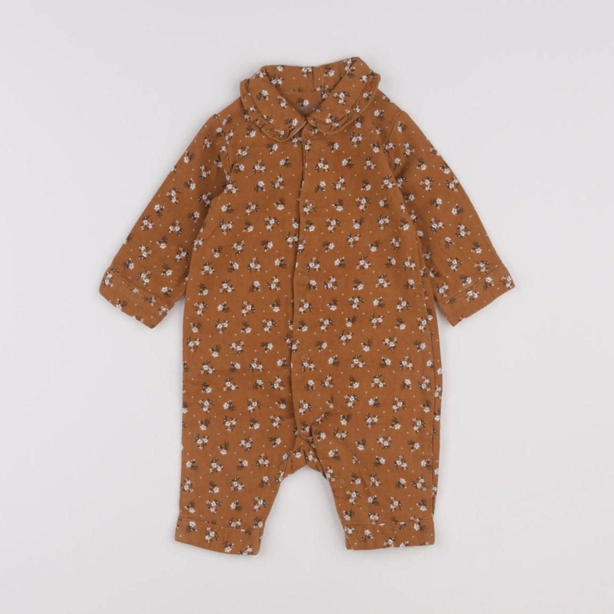 Vertbaudet - combinaison marron - 3 mois