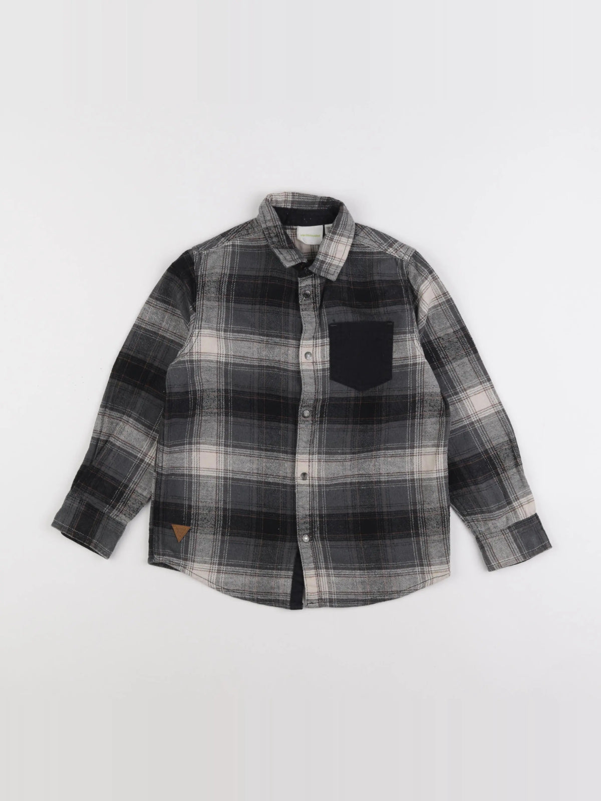 Vertbaudet - chemise noir - 8 ans