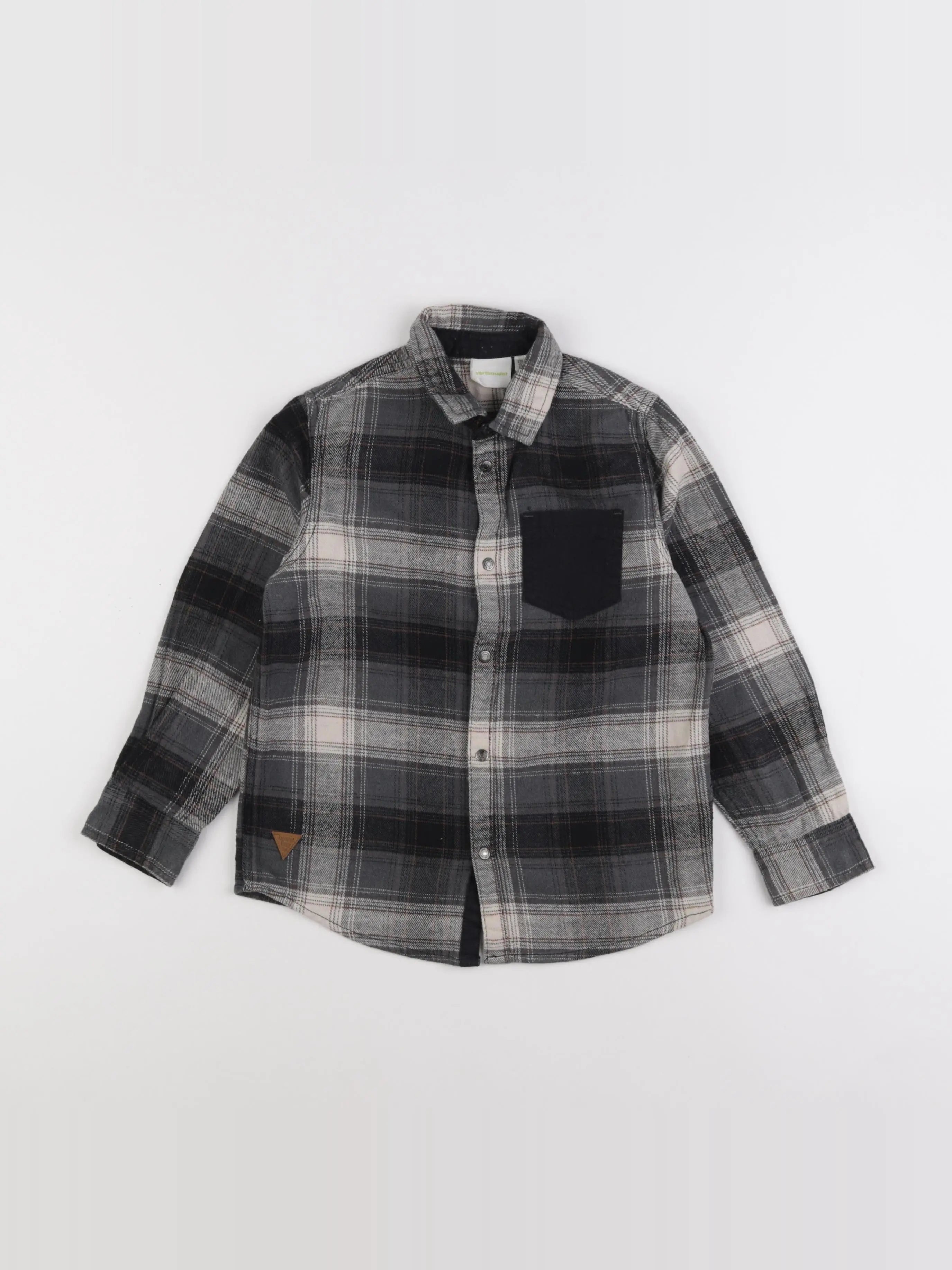 Vertbaudet - chemise noir - 8 ans