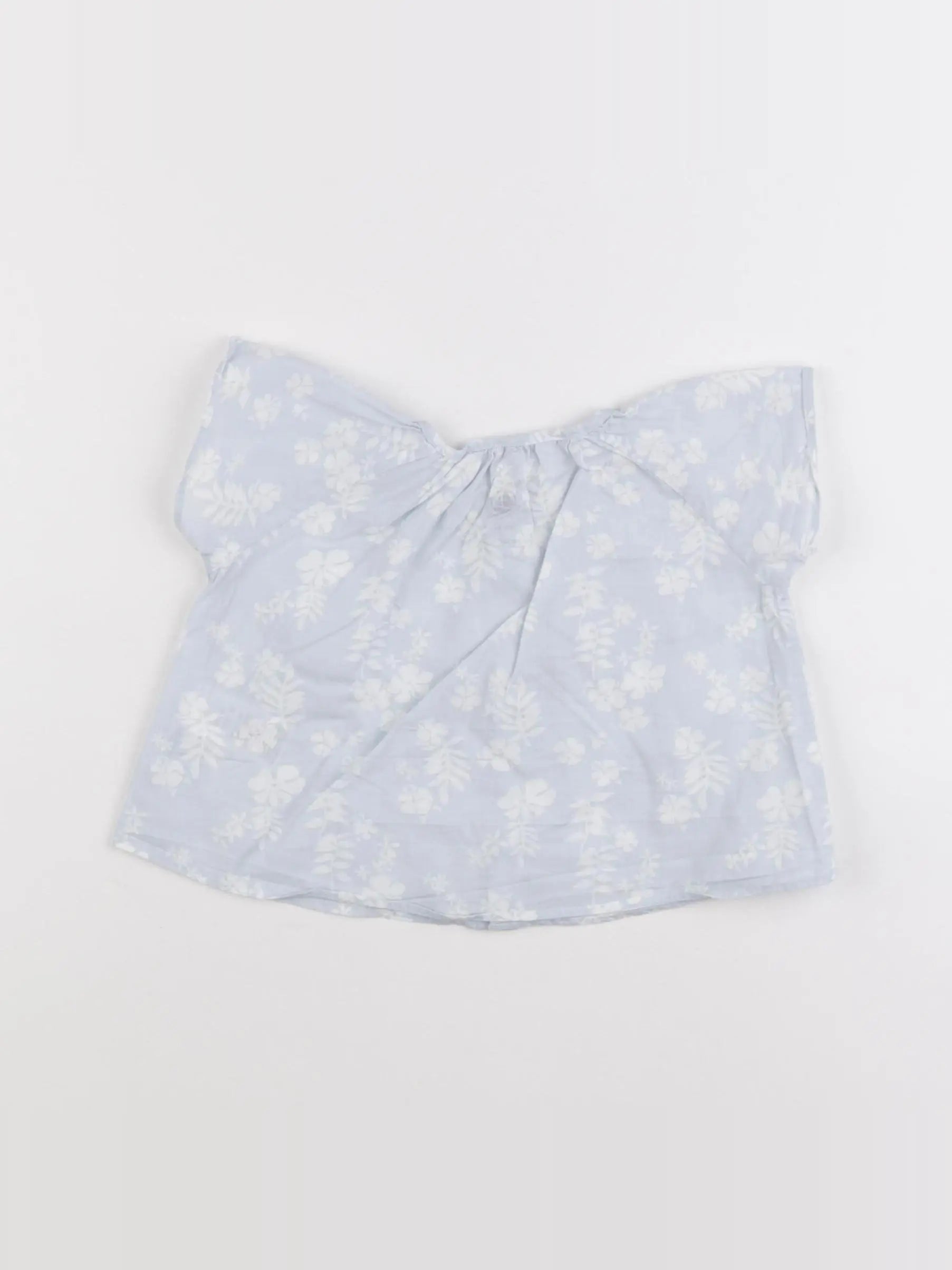 Petit Bateau - blouse bleu - 3 mois