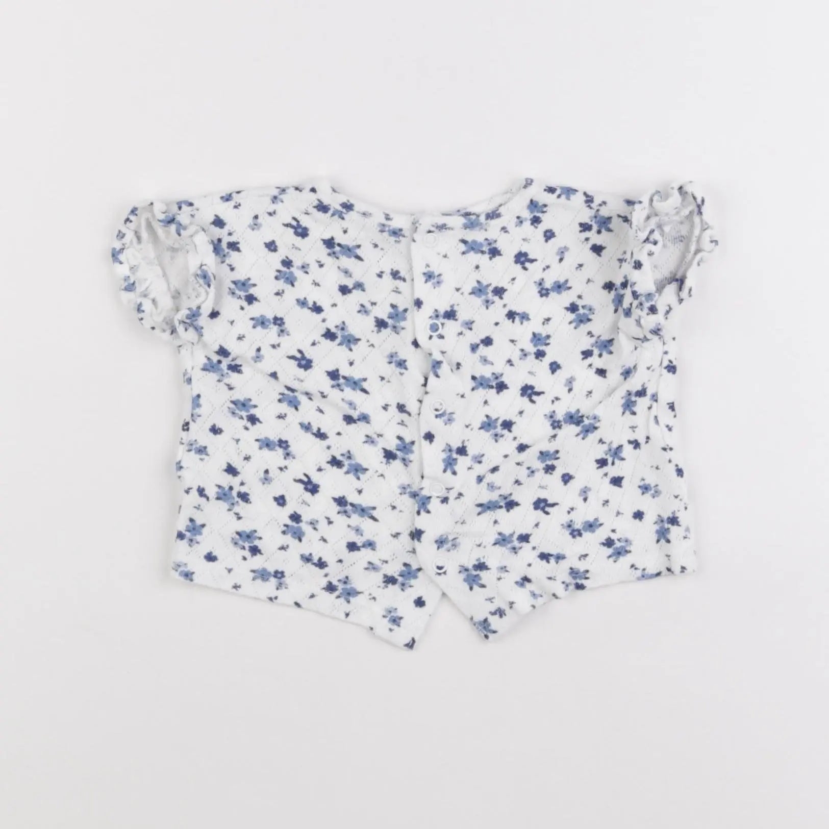Vertbaudet - tee-shirt bleu - 3 mois