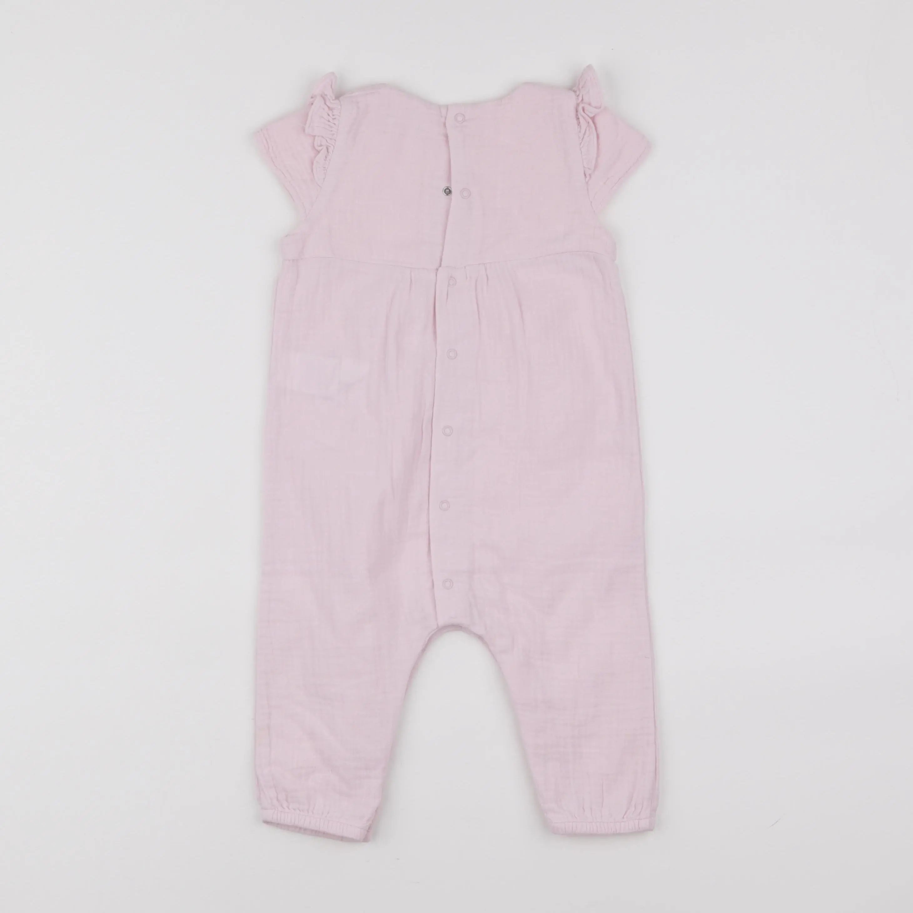 Vertbaudet - combinaison rose - 12 mois