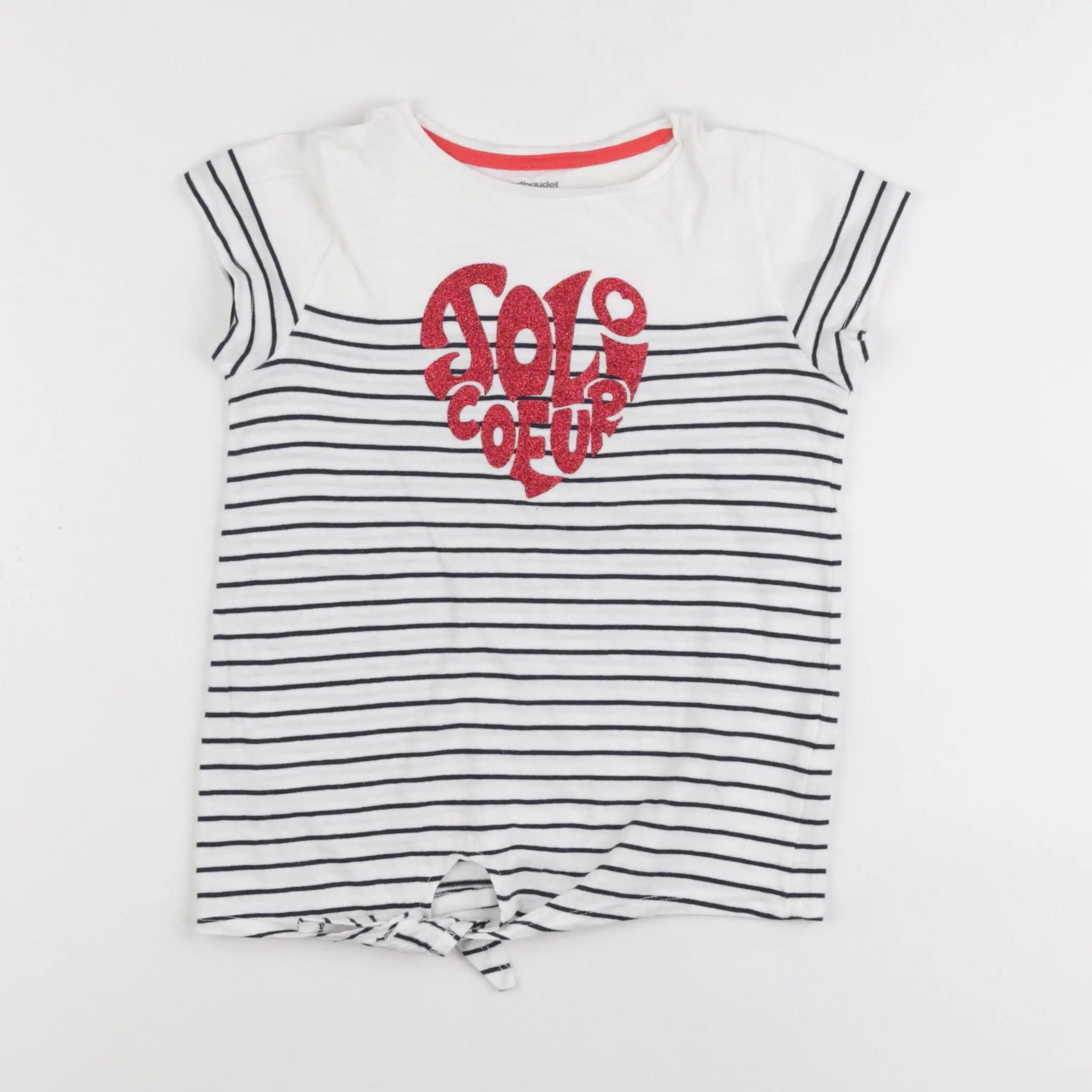 Vertbaudet - tee-shirt bleu - 8 ans