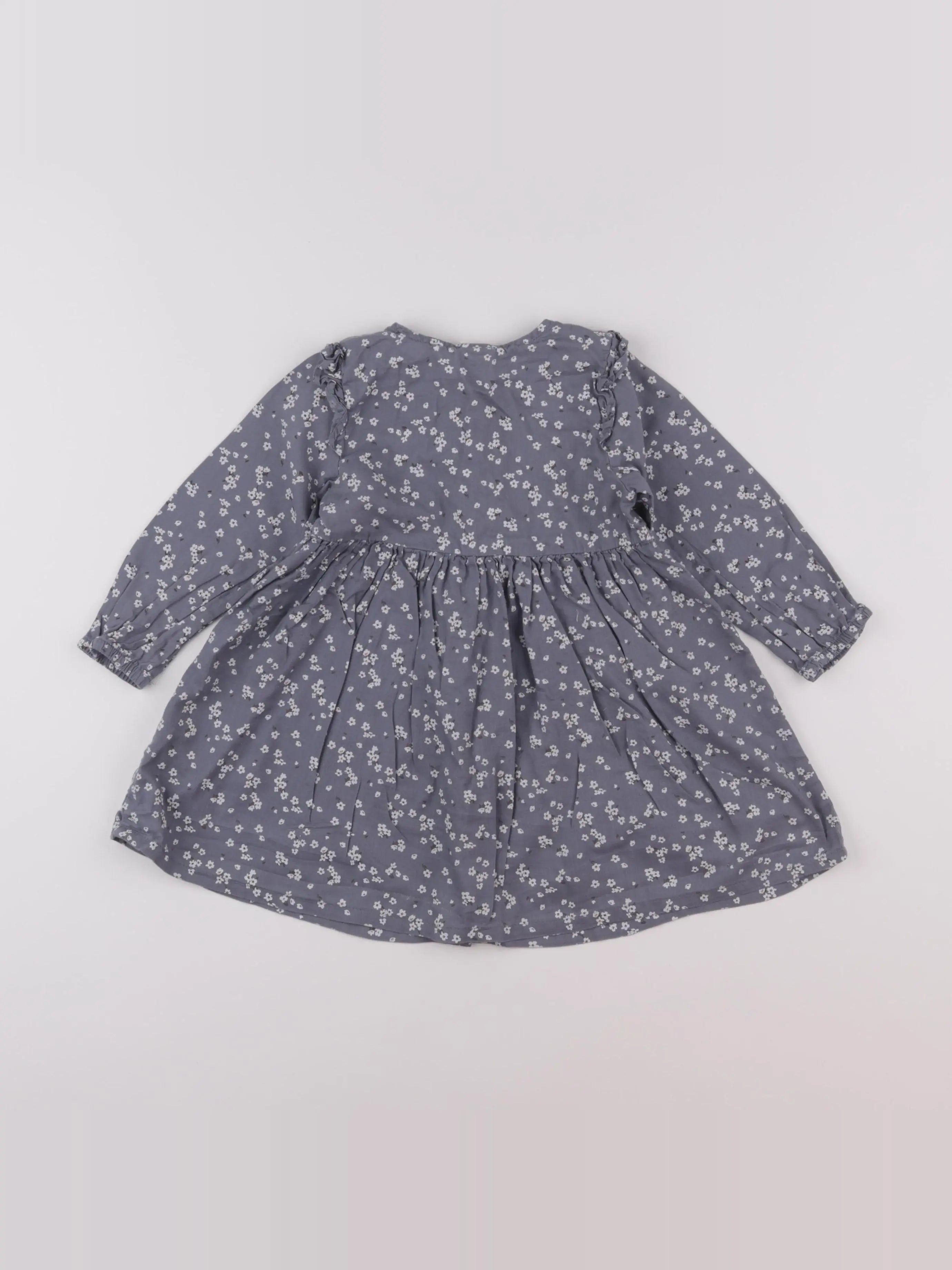 H&M - robe gris - 12/18 mois