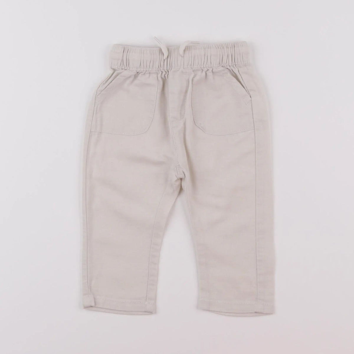Vertbaudet - pantalon beige - 6 mois