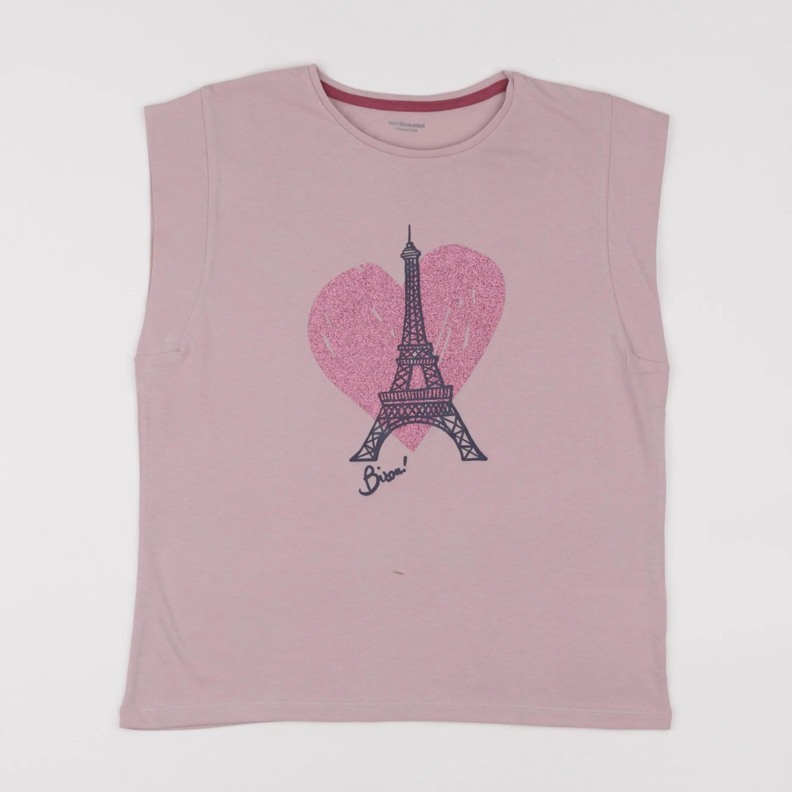 Vertbaudet - tee-shirt rose - 12 ans
