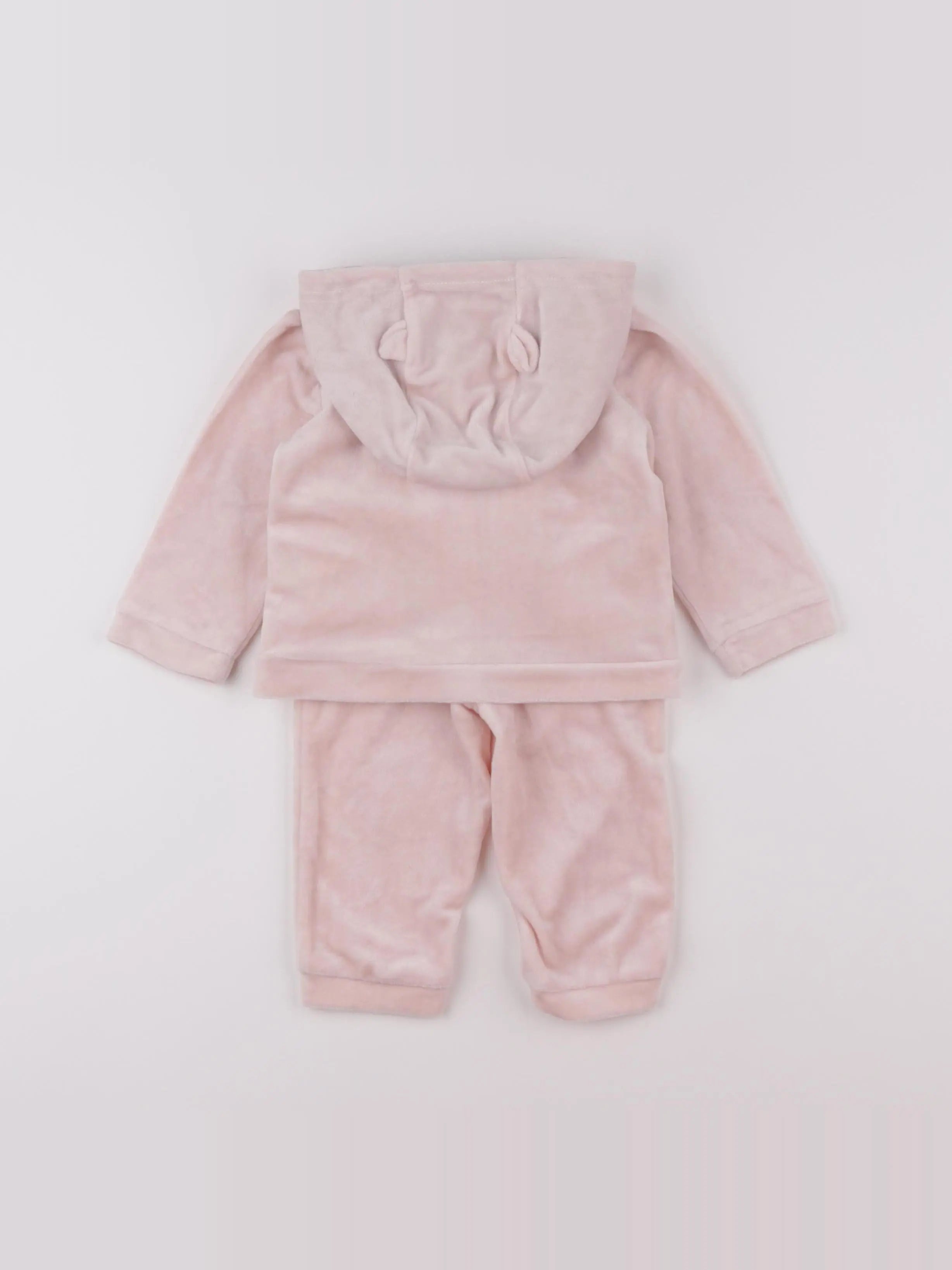 Vertbaudet - ensemble rose - 12 mois