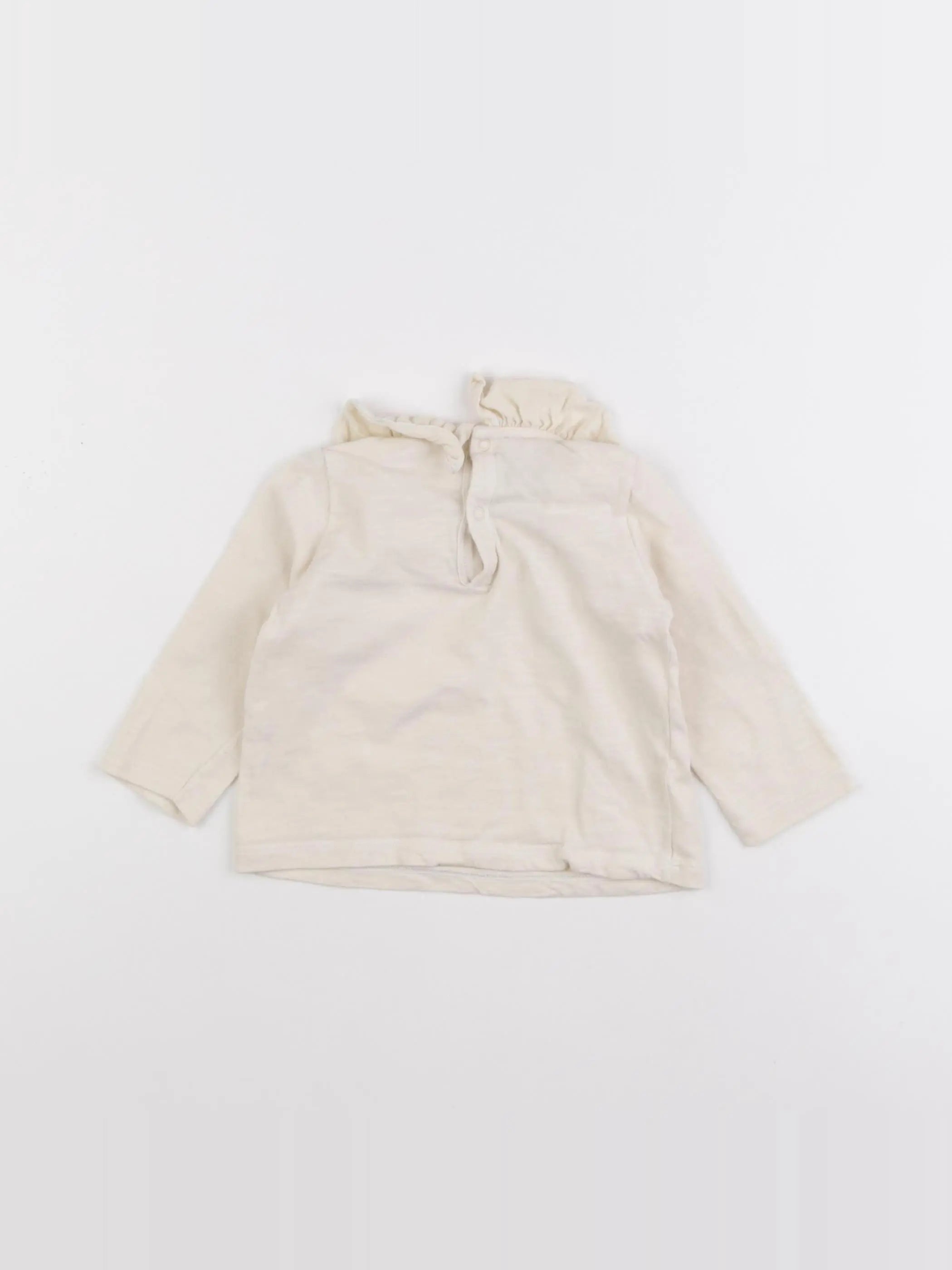 Petit Bateau - tee-shirt beige - 12 mois