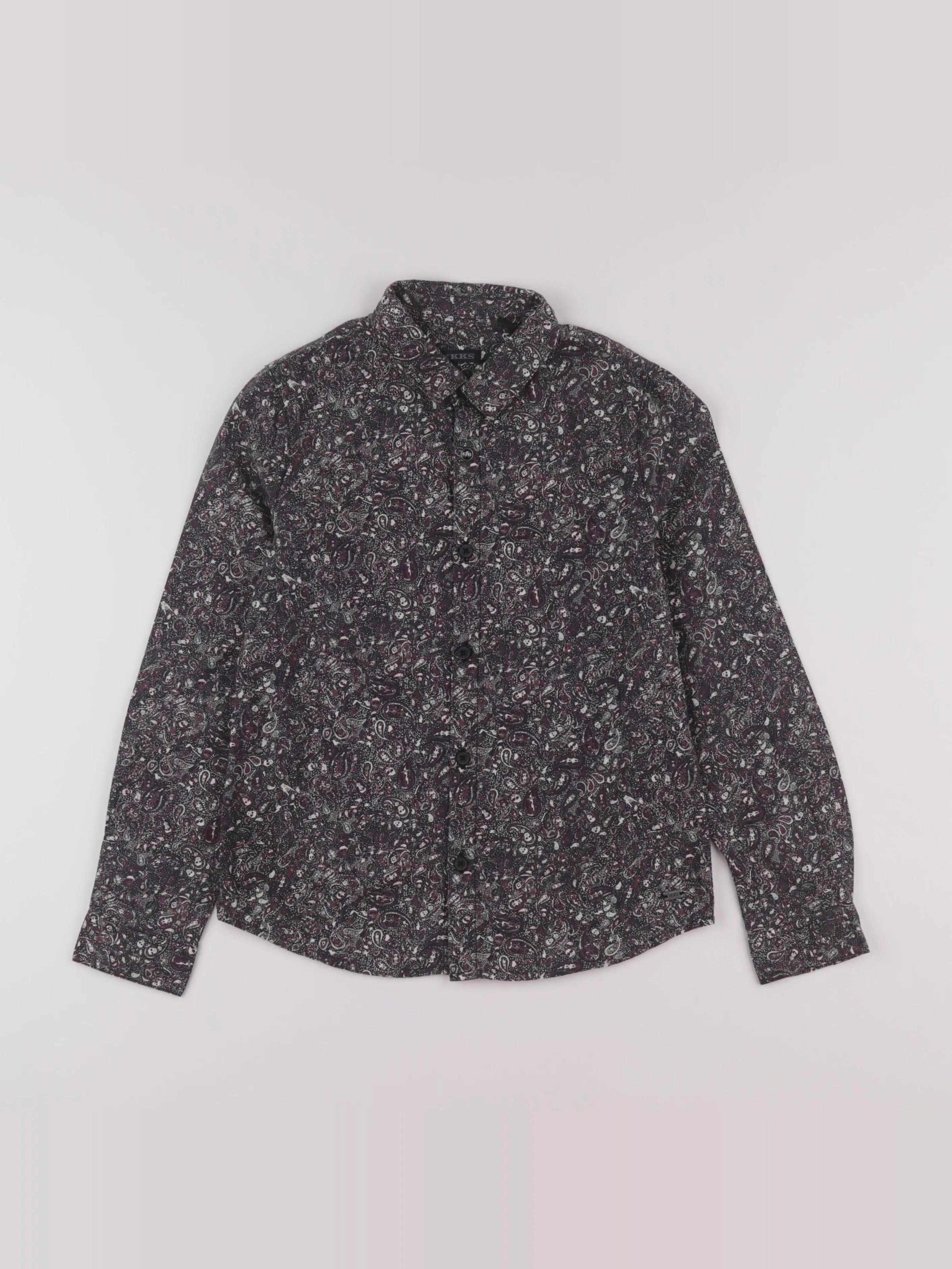 IKKS - chemise gris, violet - 6 ans
