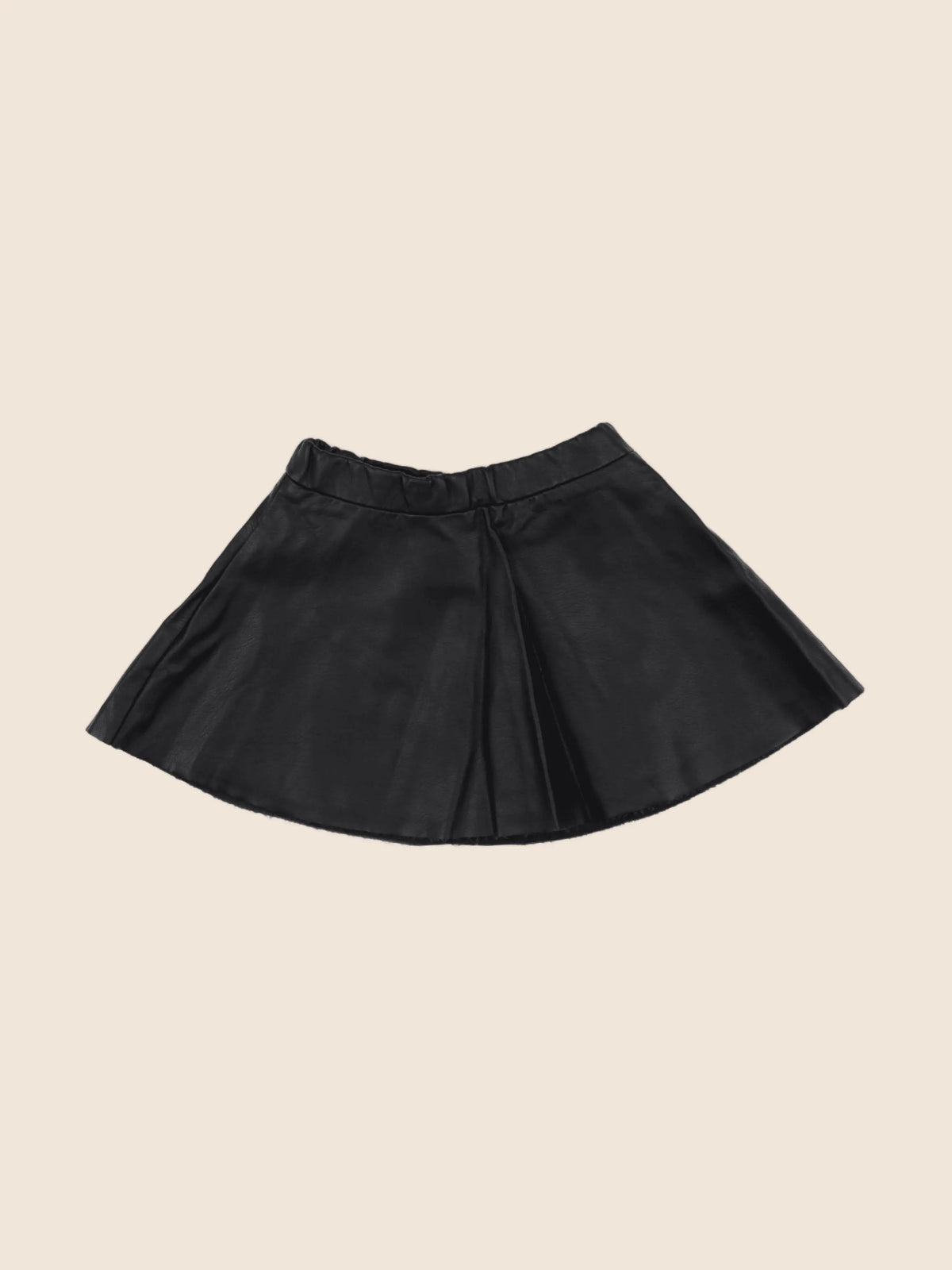 H&M - jupe simili cuir noir - 3/4 ans