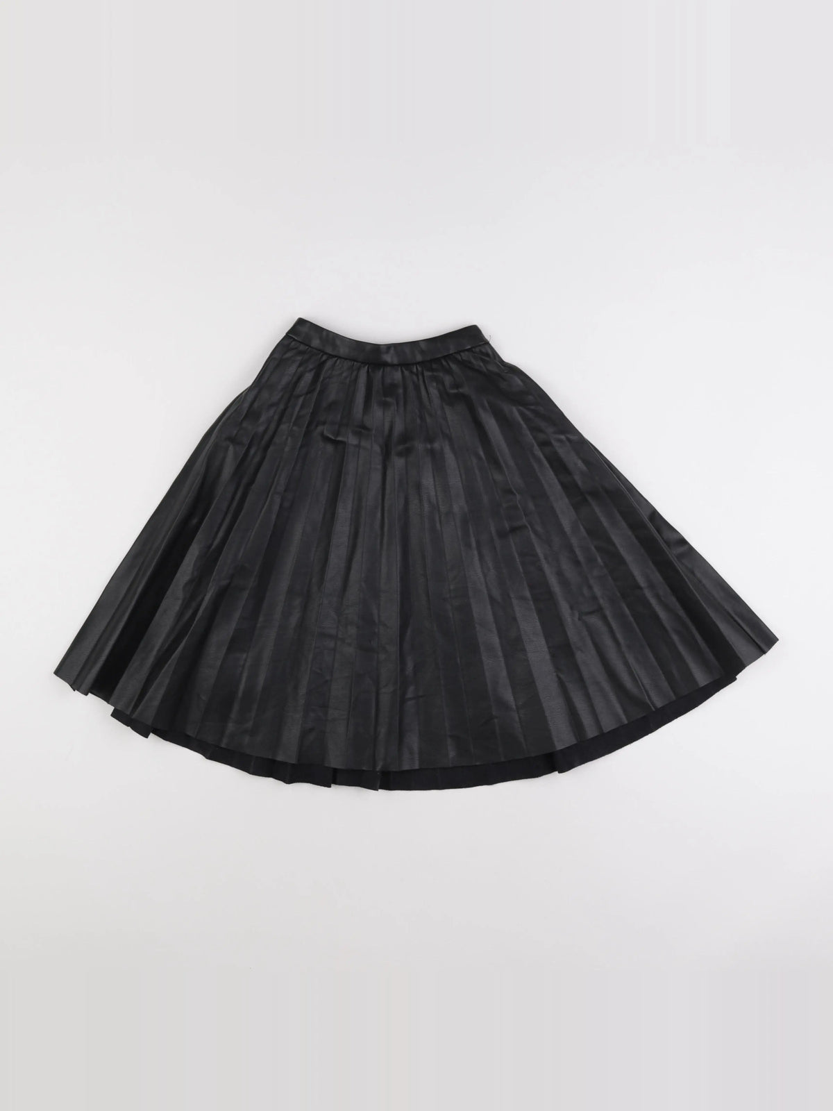 Zara - jupe simili cuir noir - 6 ans