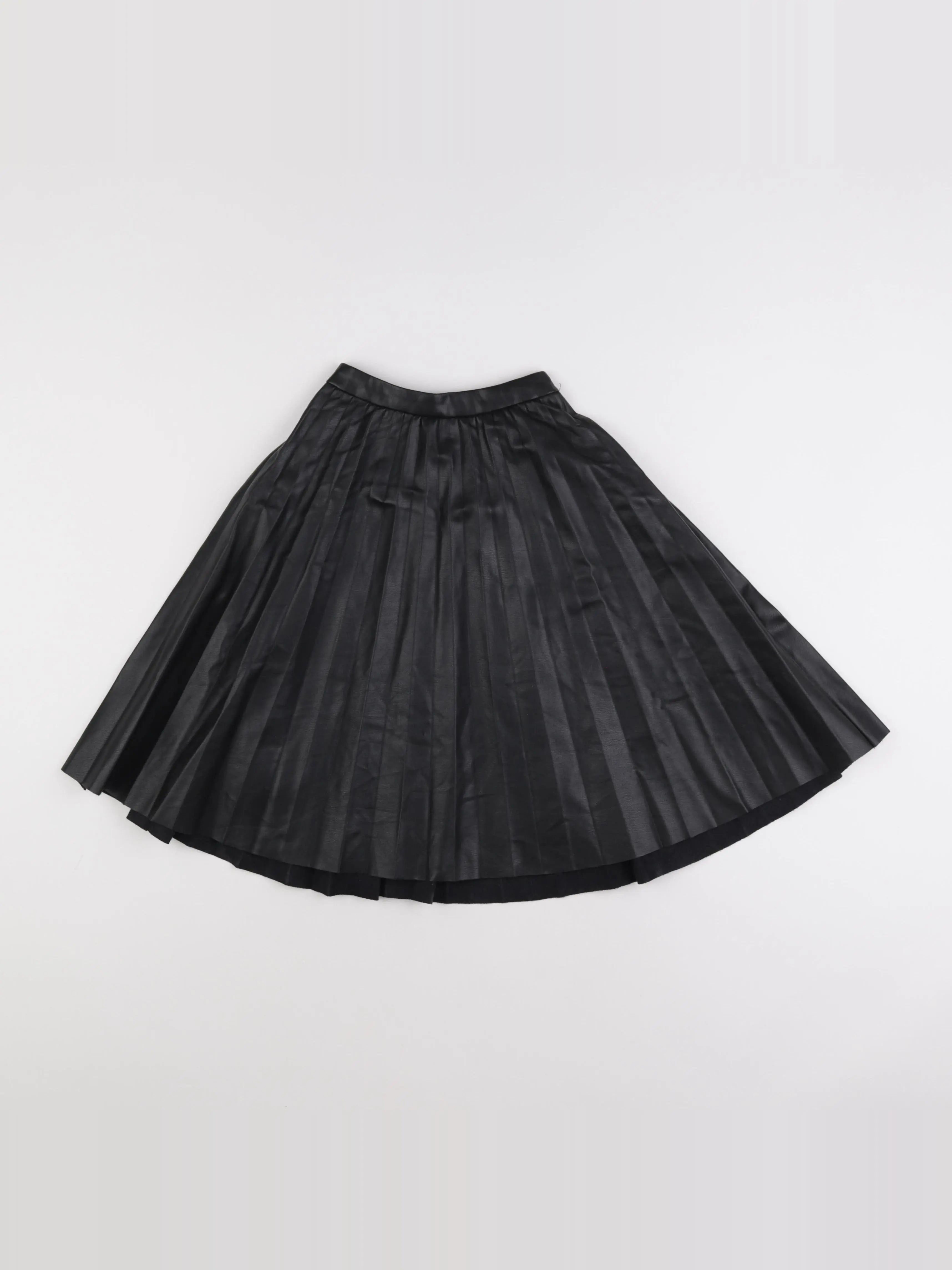 Zara - jupe simili cuir noir - 6 ans