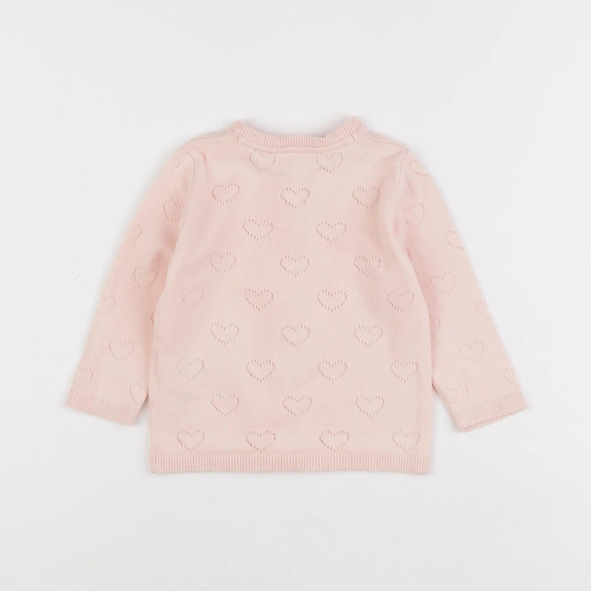Vertbaudet - gilet rose - 9 mois