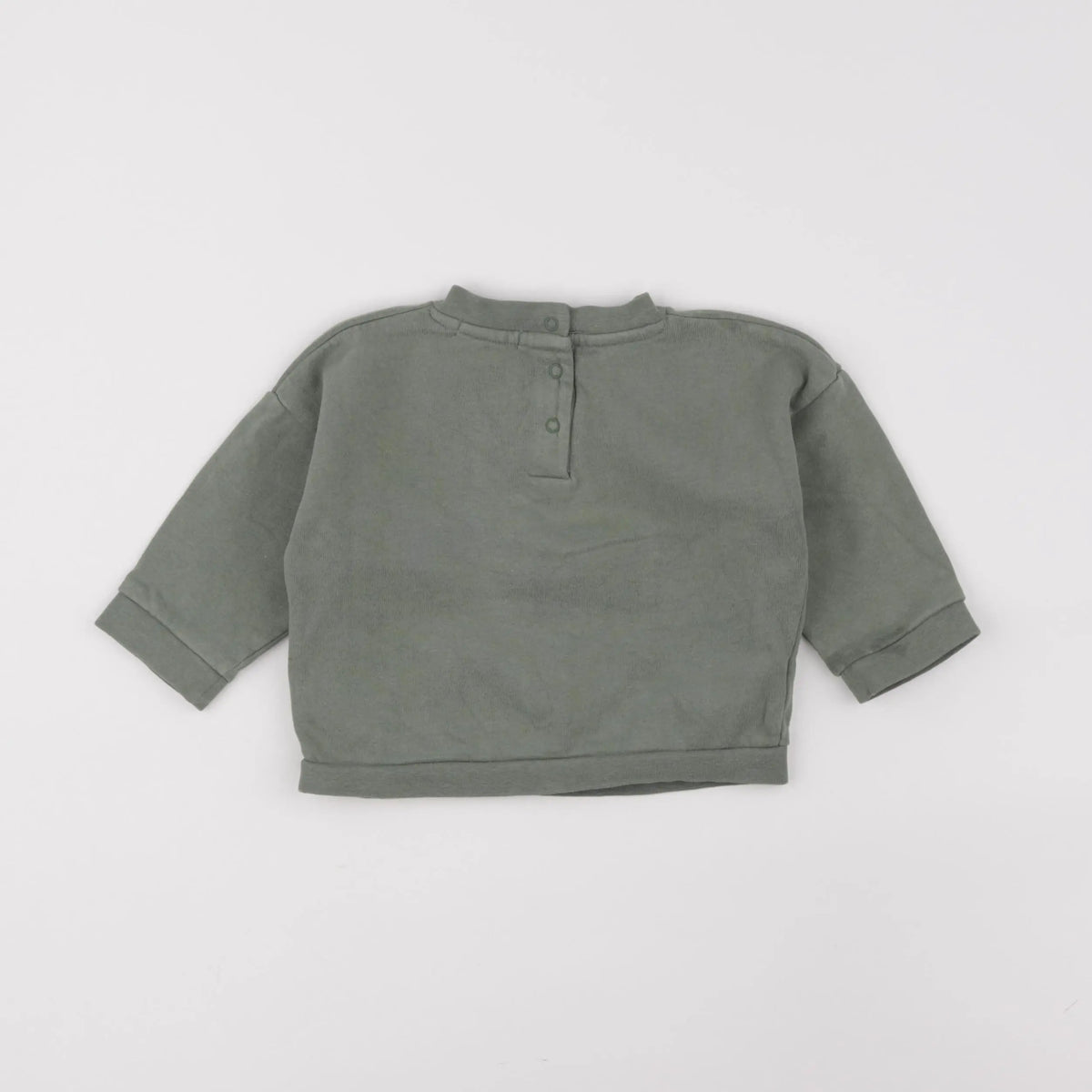 Vertbaudet - sweat vert - 12 mois