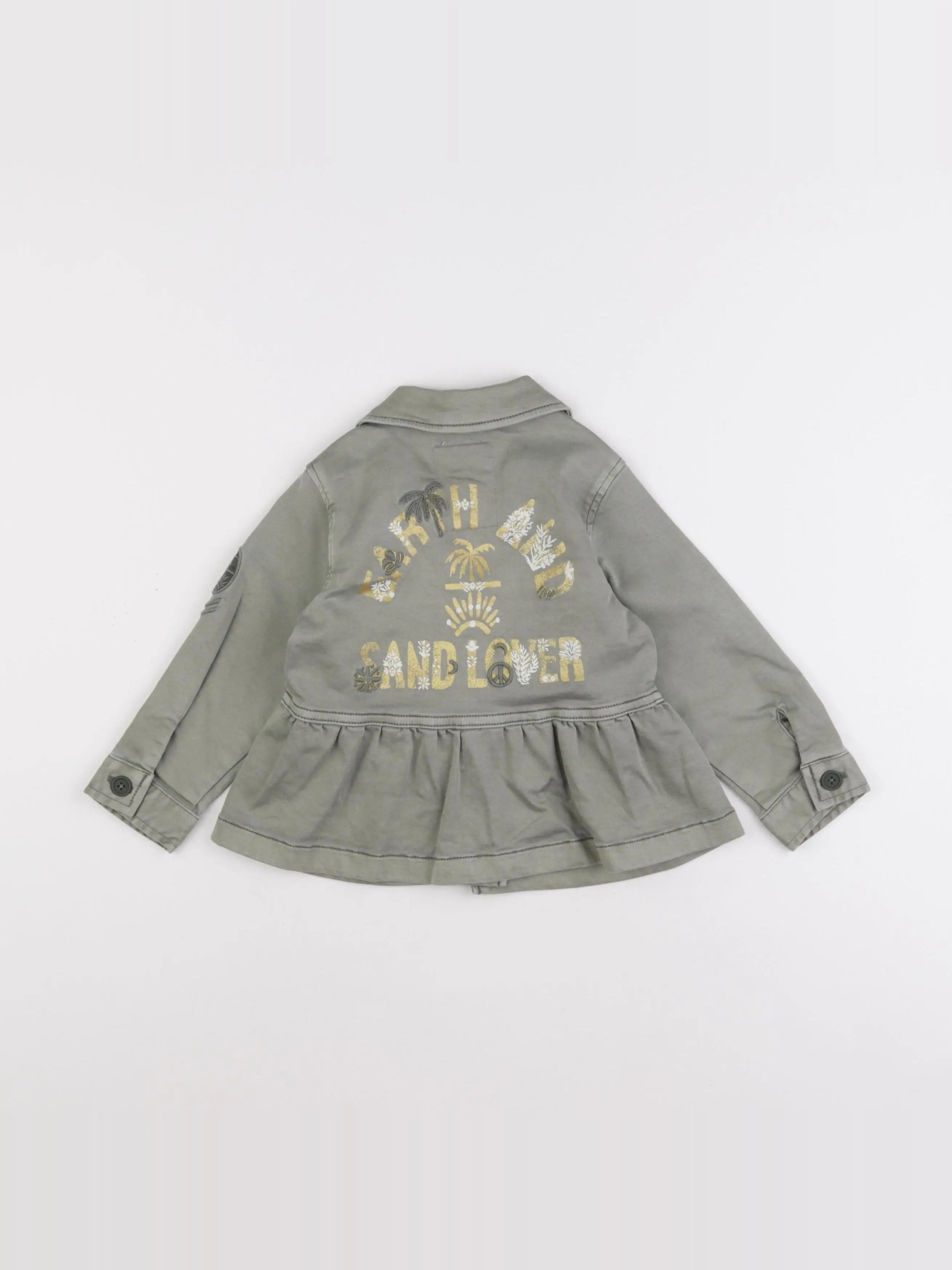 IKKS - veste imprimé au dos vert - 2 ans