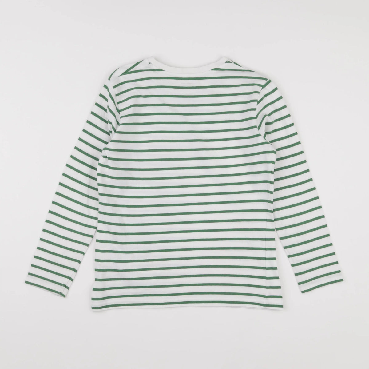 Vertbaudet - tee-shirt vert, blanc - 10 ans