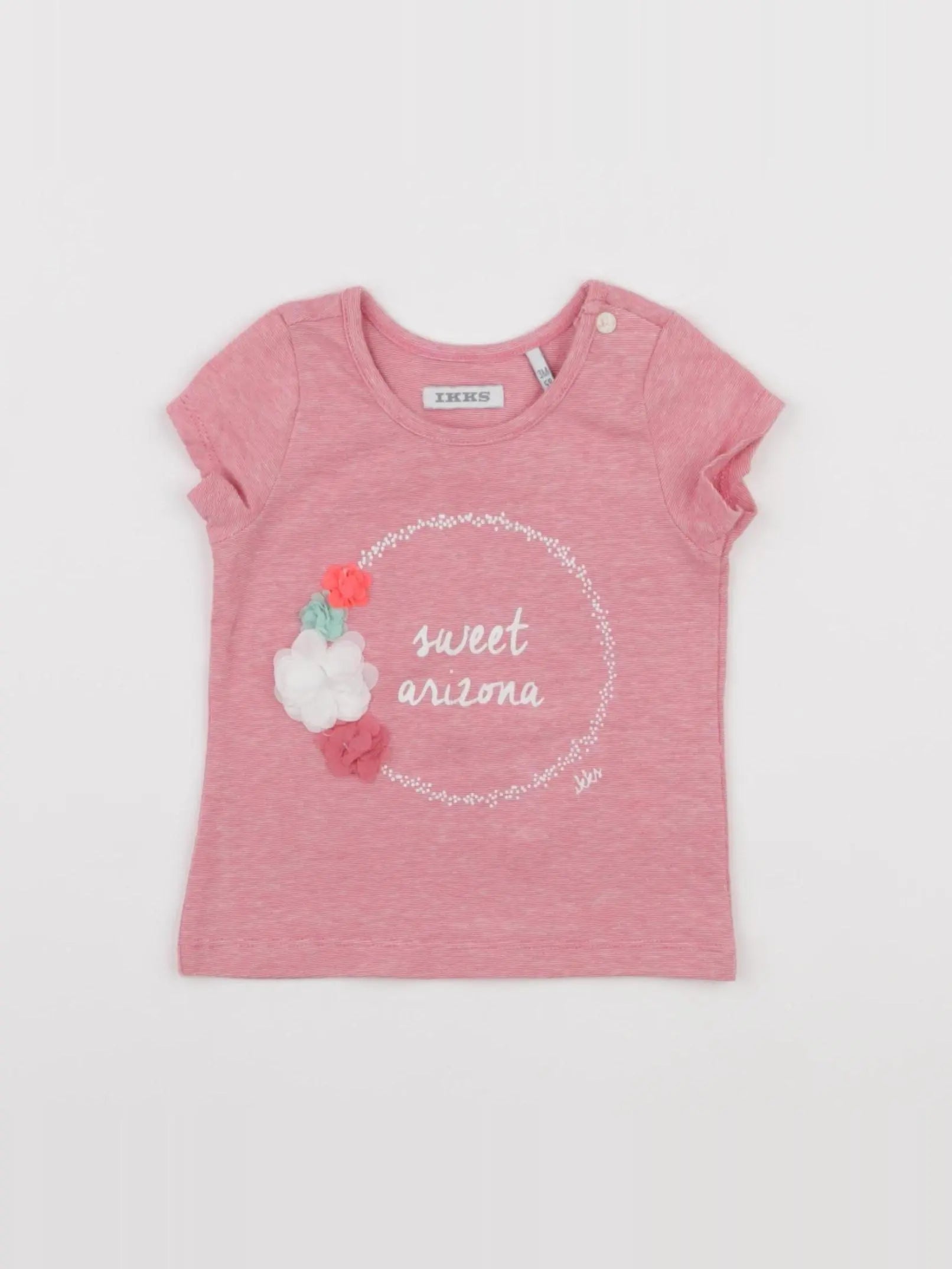 IKKS - tee-shirt rose - 3 mois