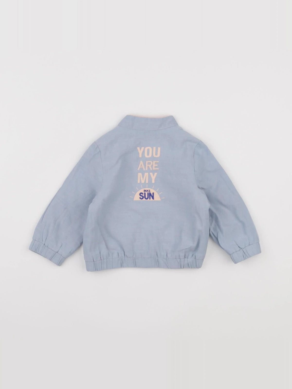 IKKS - veste réversible bleu - 6 mois