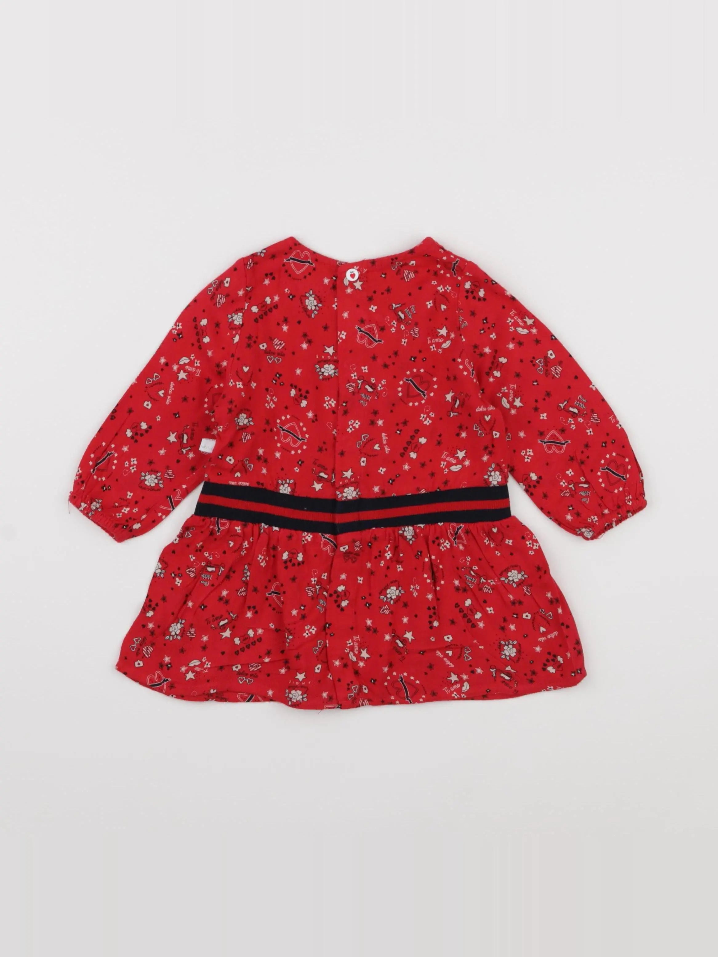 IKKS - robe rouge - 6 mois