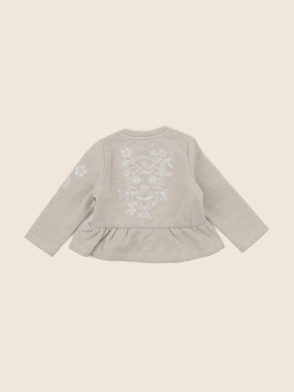 IKKS - sweat imprimé au dos beige, or - 18 mois