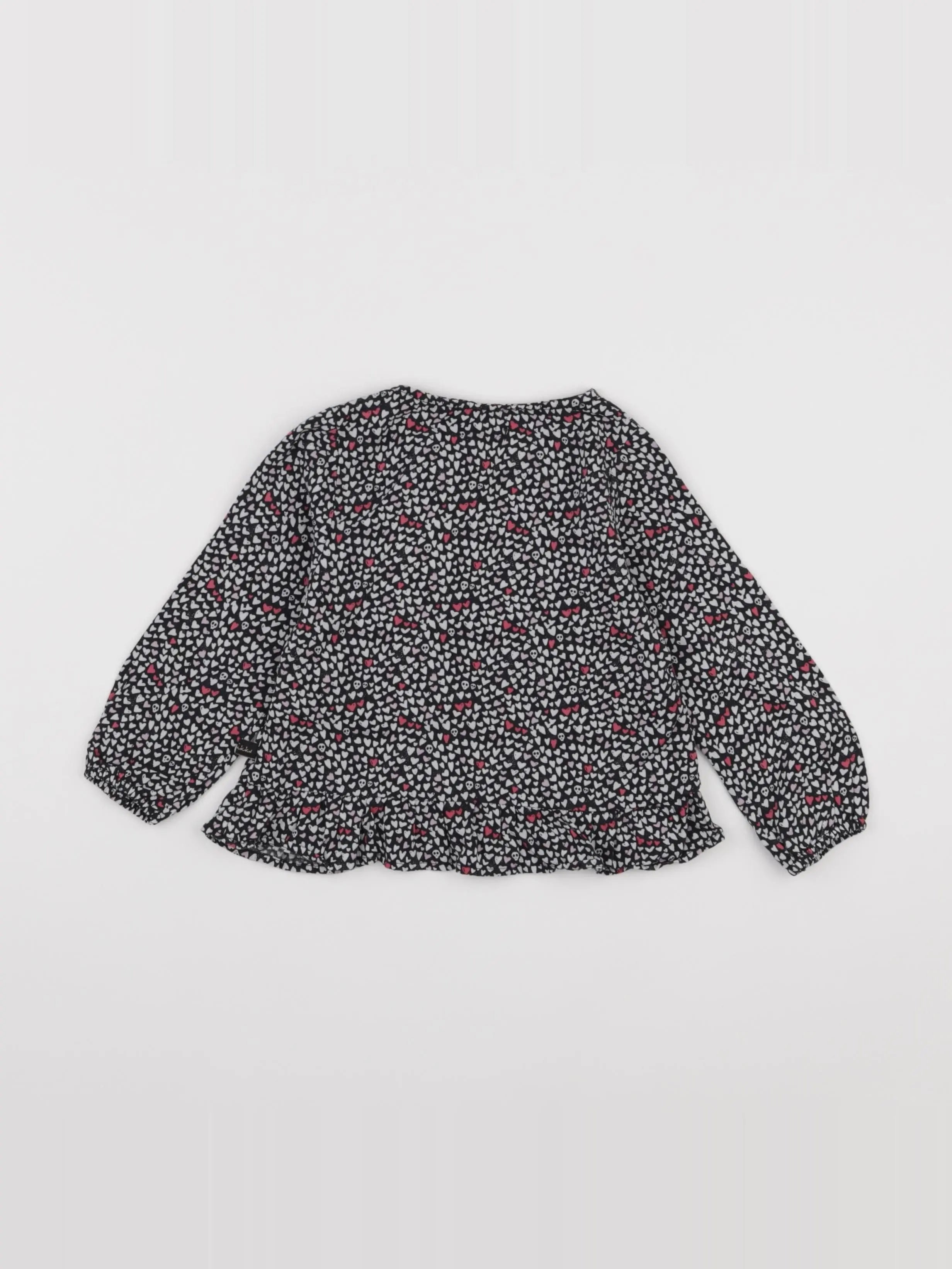 IKKS - blouse noir, blanc - 18 mois
