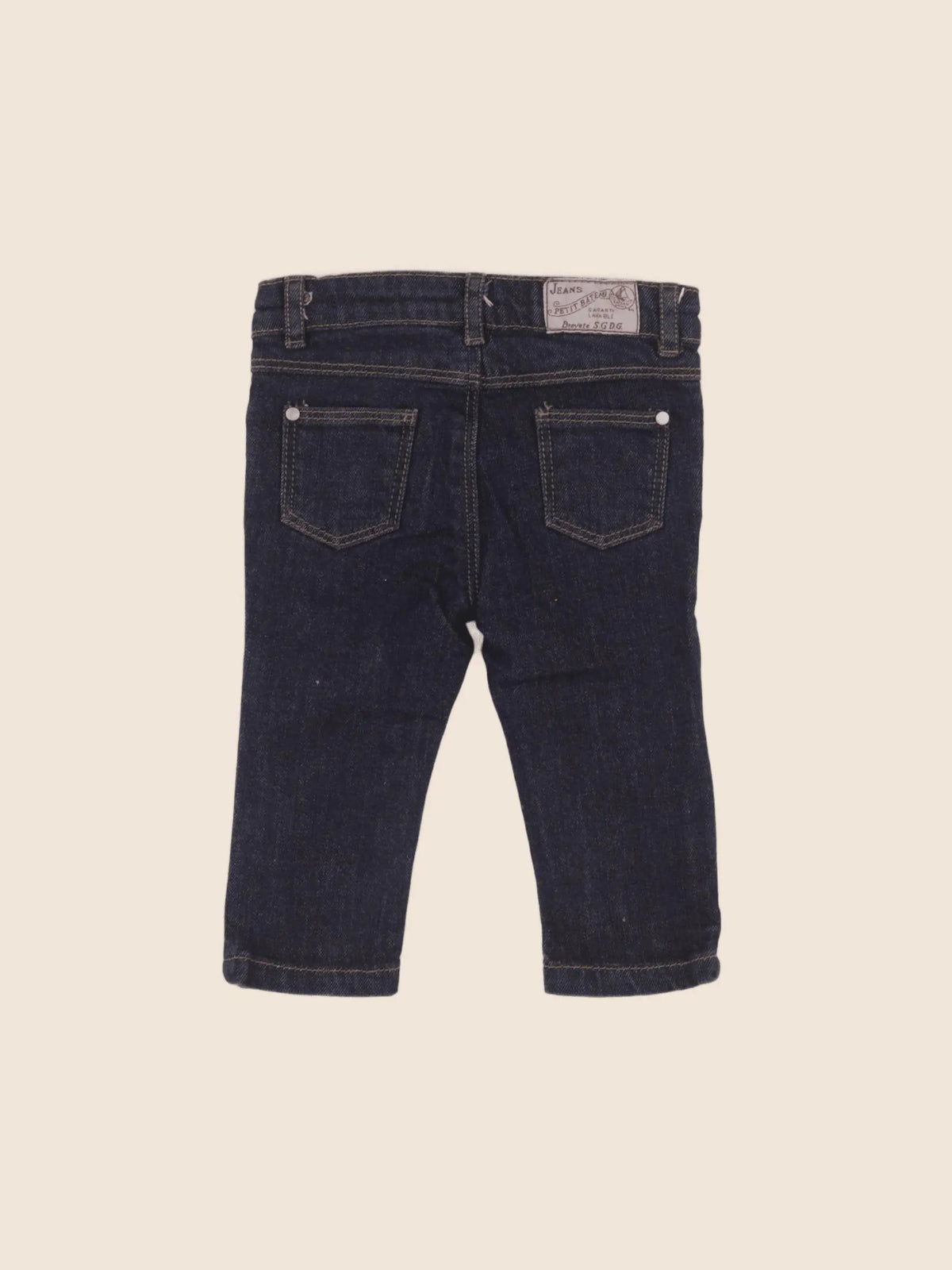 Petit Bateau - jean bleu - 6 mois
