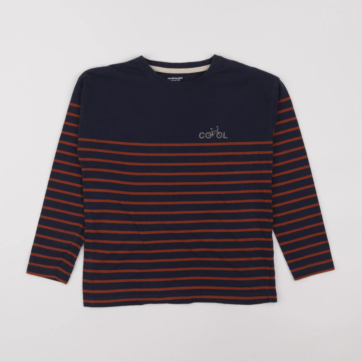 Vertbaudet - tee-shirt bleu - 10 ans