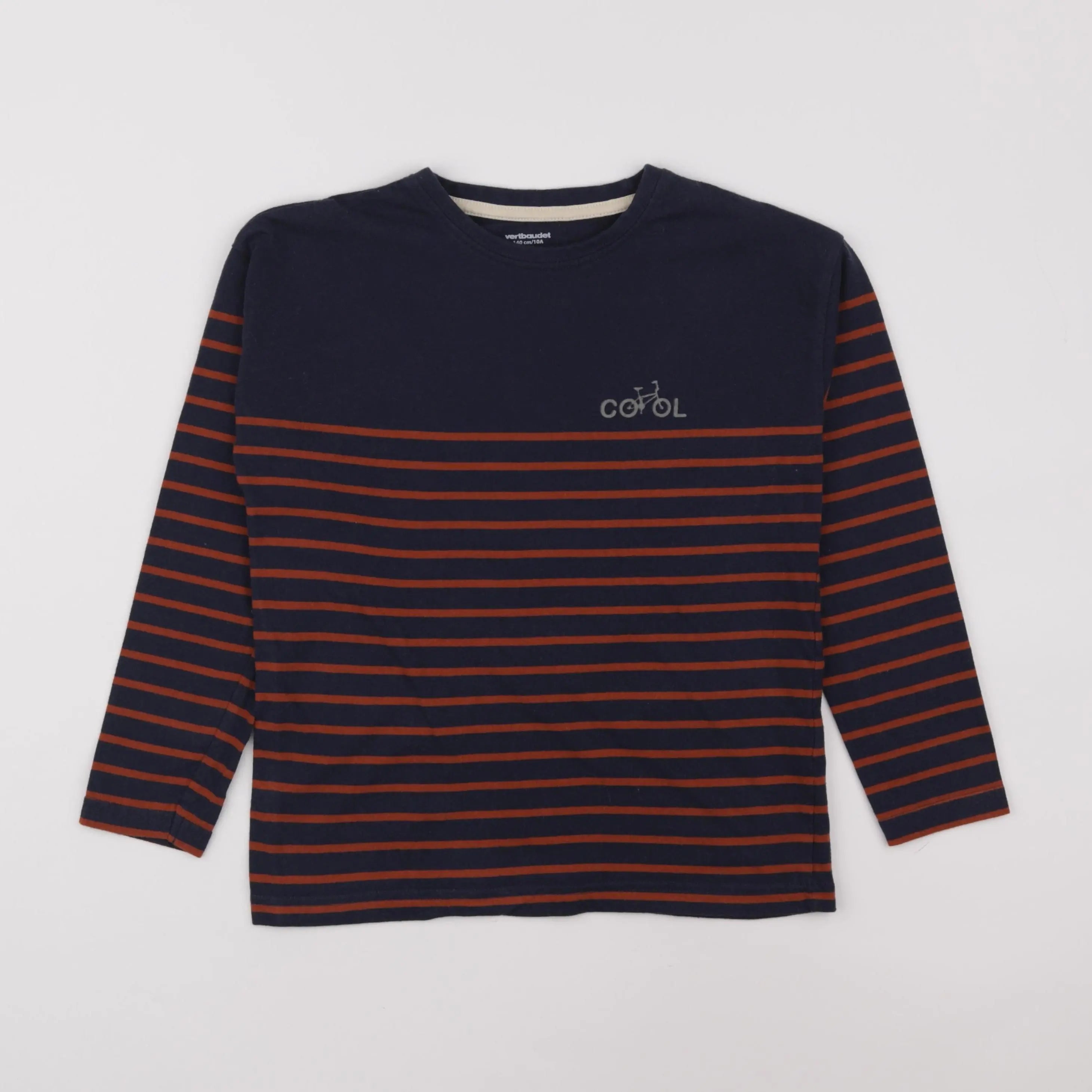 Vertbaudet - tee-shirt bleu - 10 ans