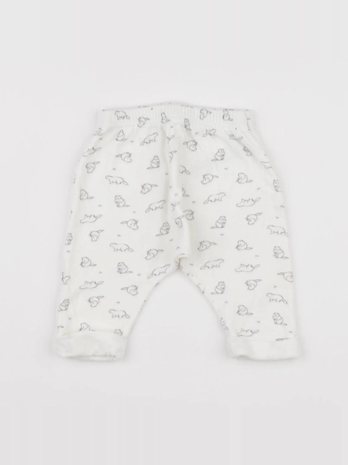 Petit Bateau - sarouel blanc - 3 mois