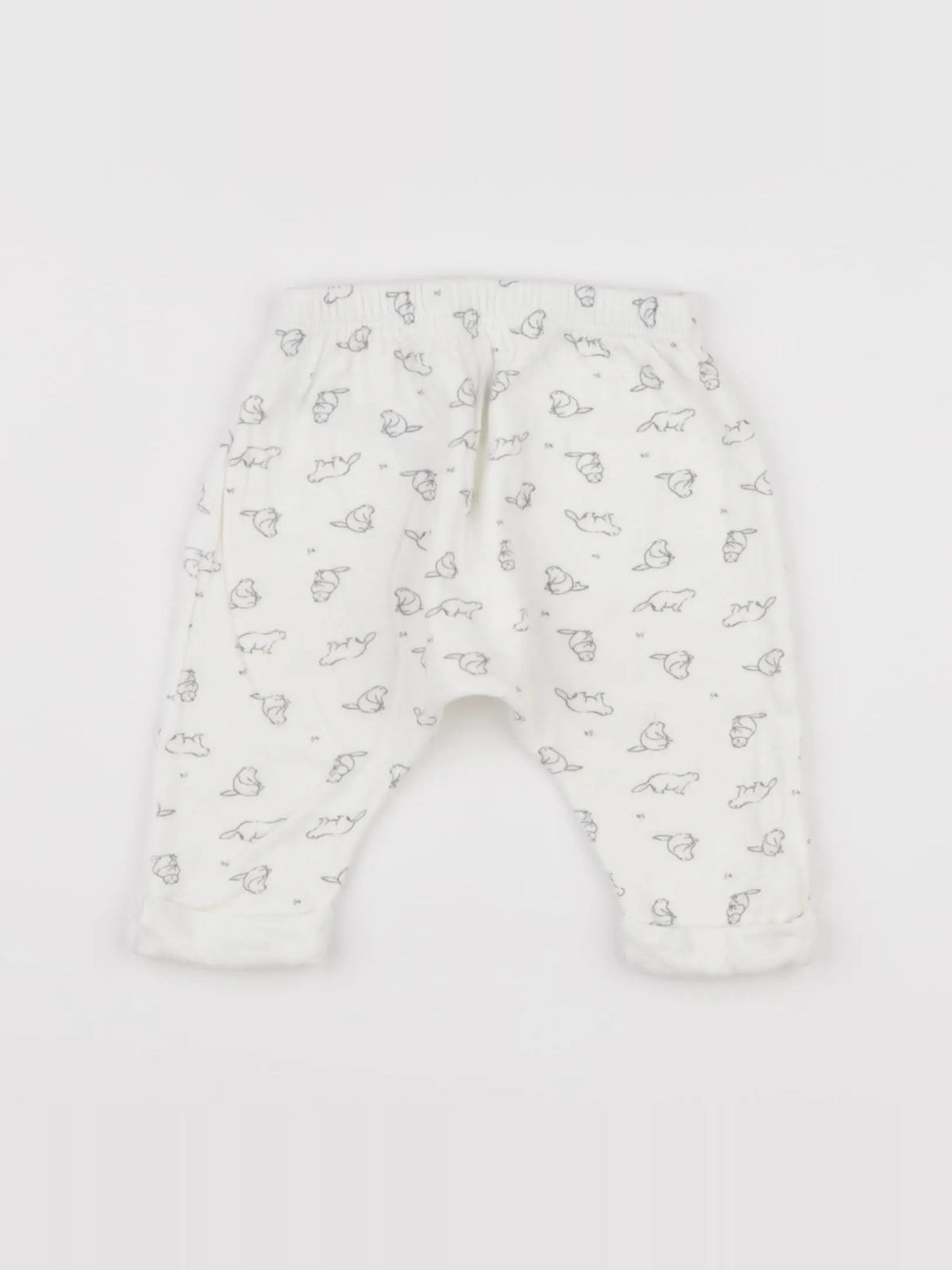 Petit Bateau - sarouel blanc - 3 mois
