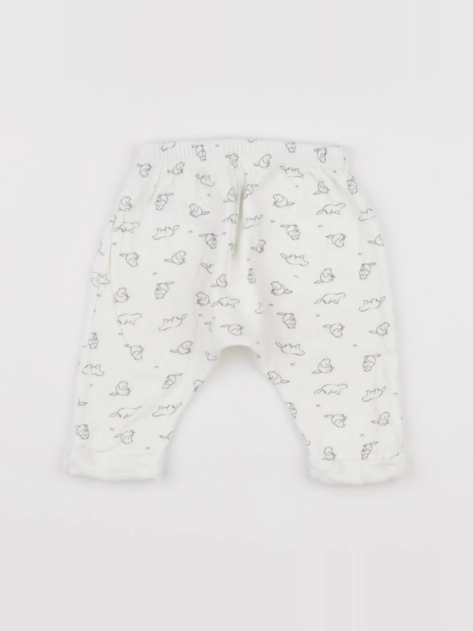 Petit Bateau - sarouel blanc - 3 mois