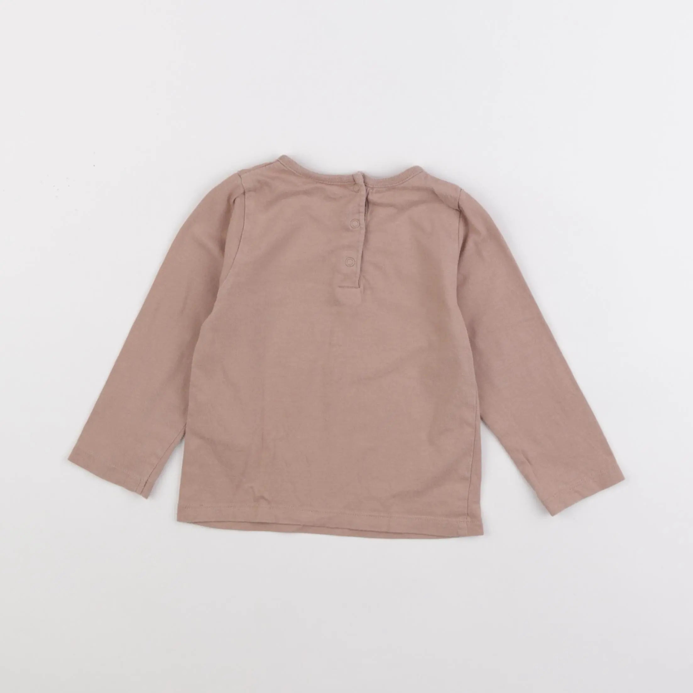 Vertbaudet - tee-shirt beige - 18 mois