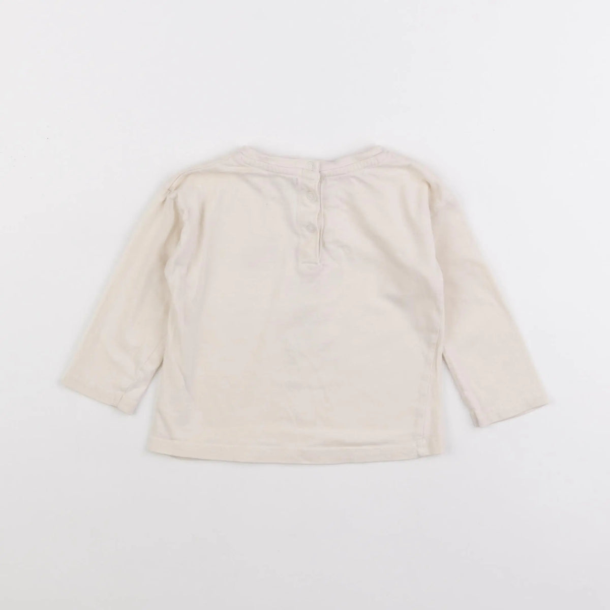 Vertbaudet - tee-shirt beige - 18 mois