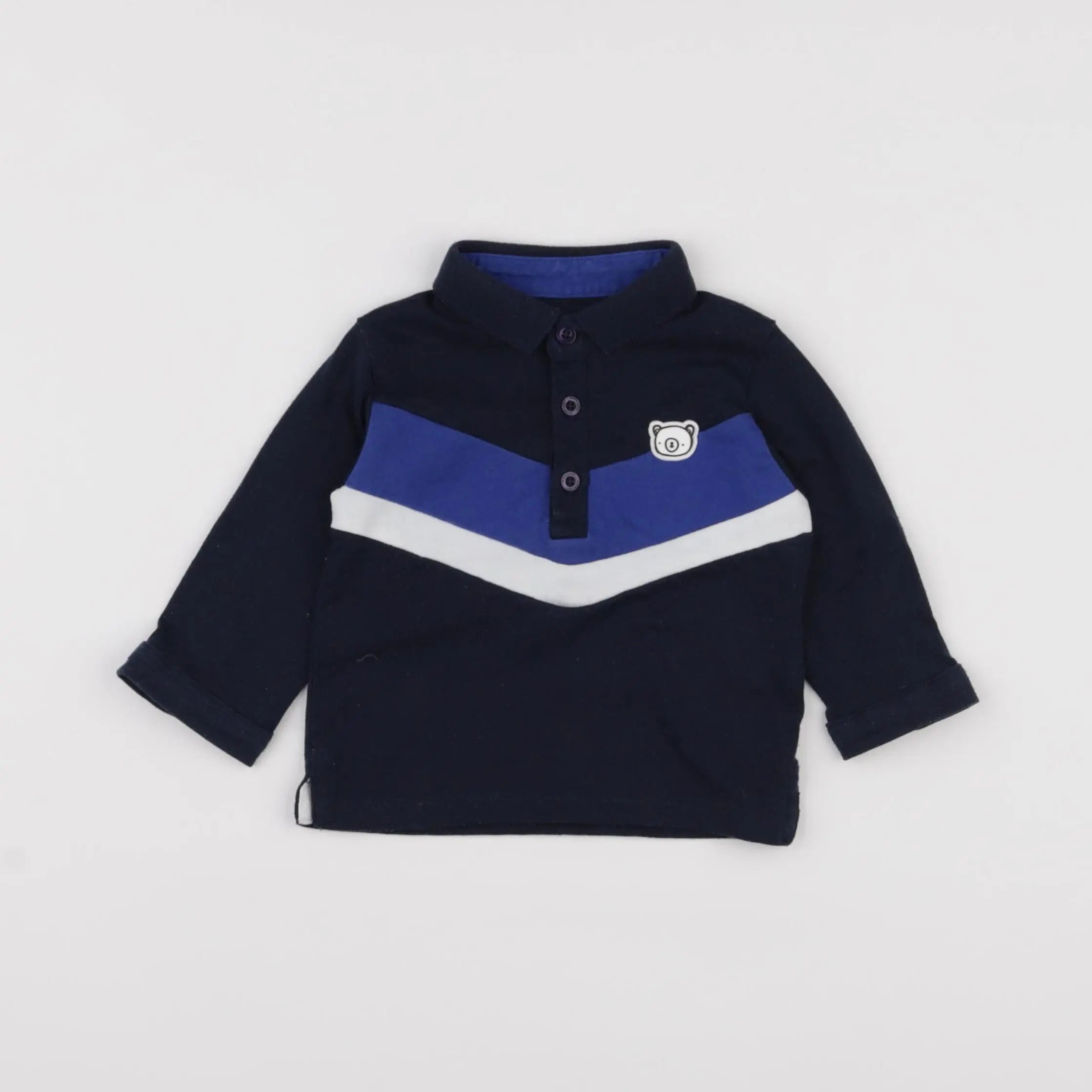 Vertbaudet - tee-shirt bleu - 6 mois